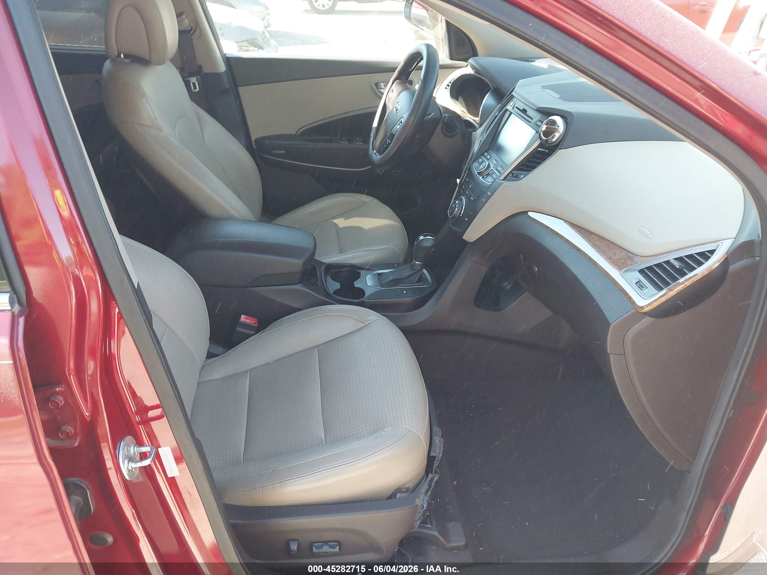 2013 Hyundai Santa Fe Sport Burgundy vin: 5XYZU3LBXDG086251