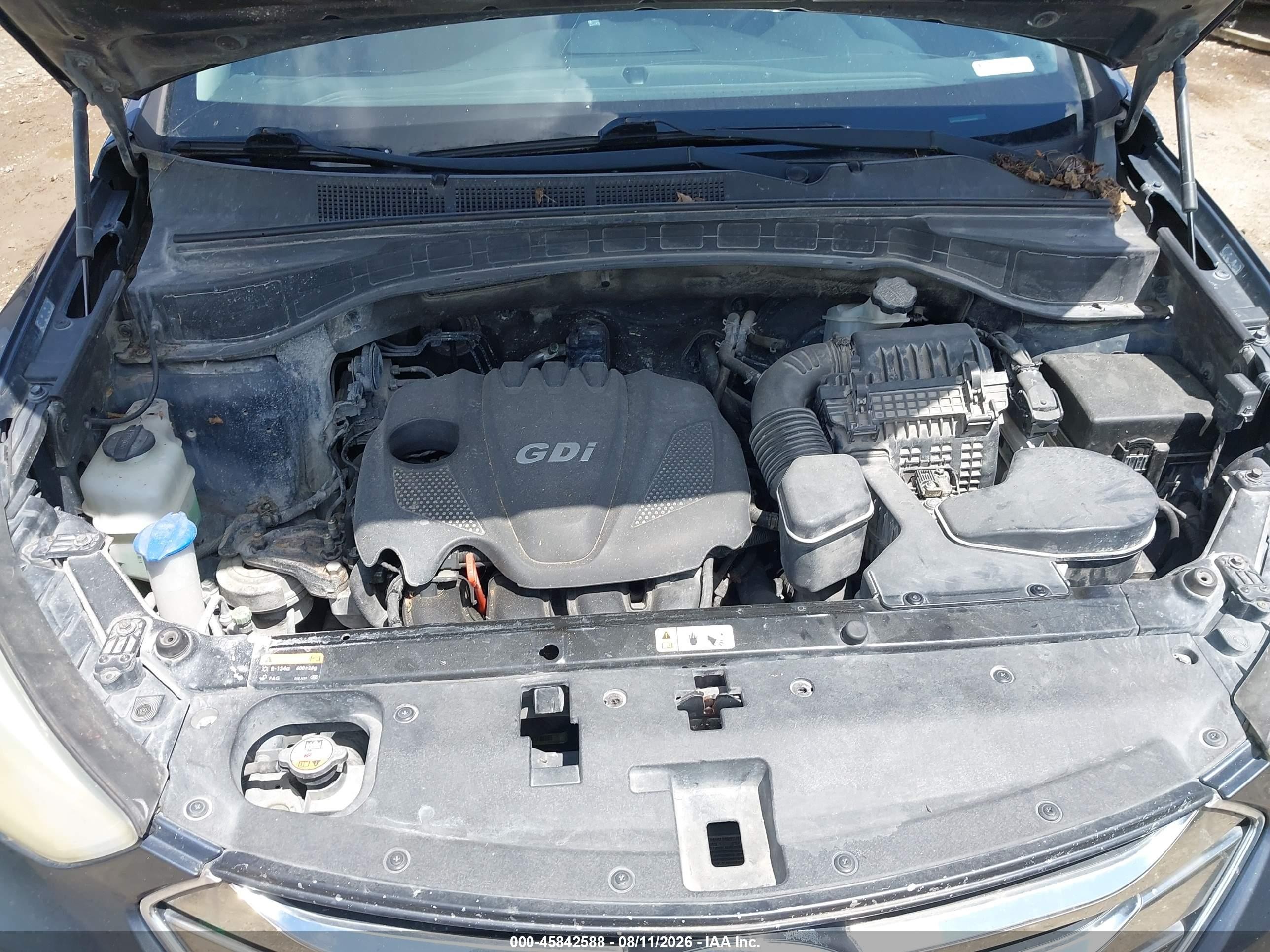 2013 Hyundai Santa Fe Sport   Синий vin: 5XYZU3LBXDG093765