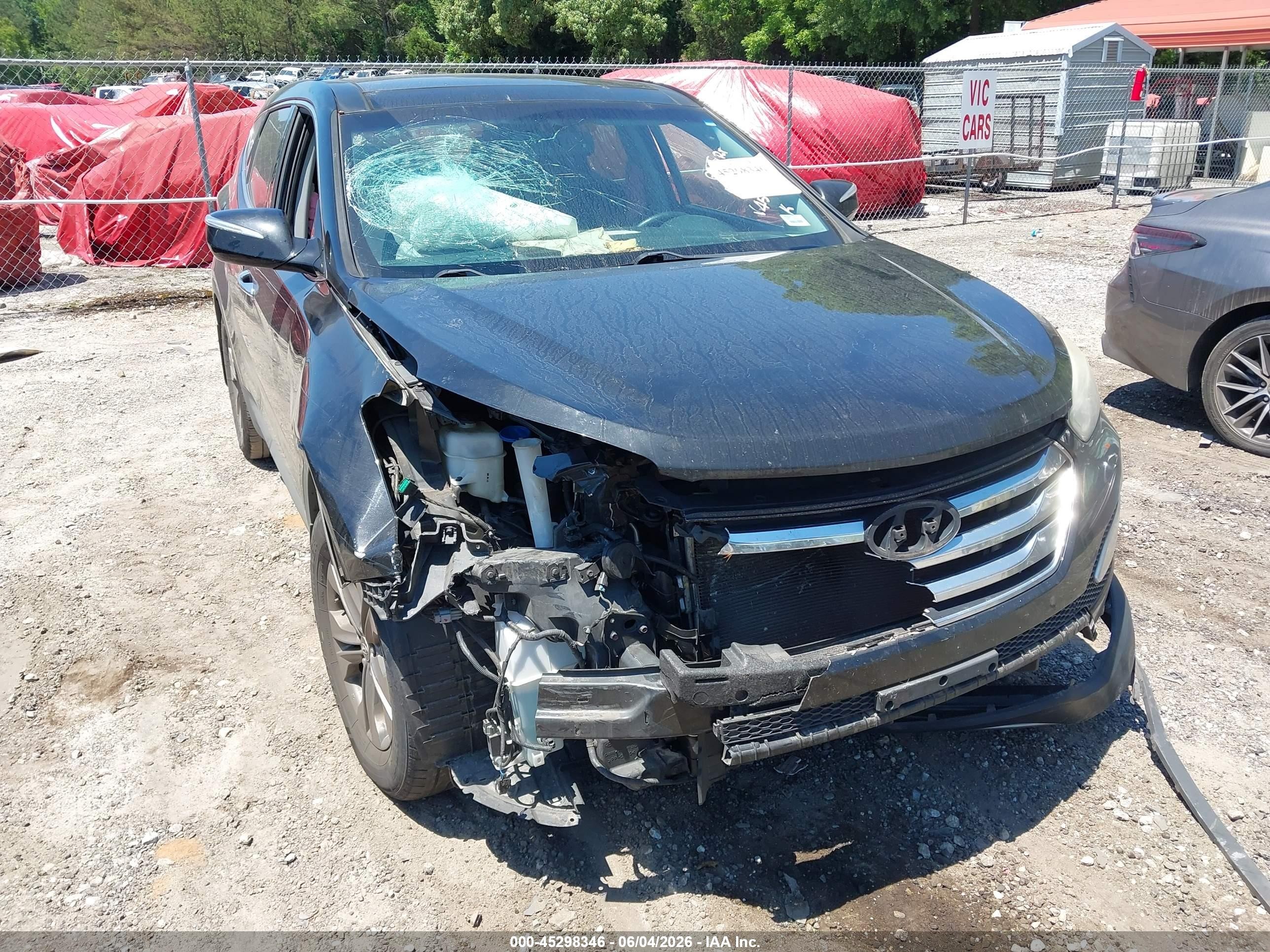 2013 Hyundai Santa Fe Sport Black vin: 5XYZU3LBXDG094530