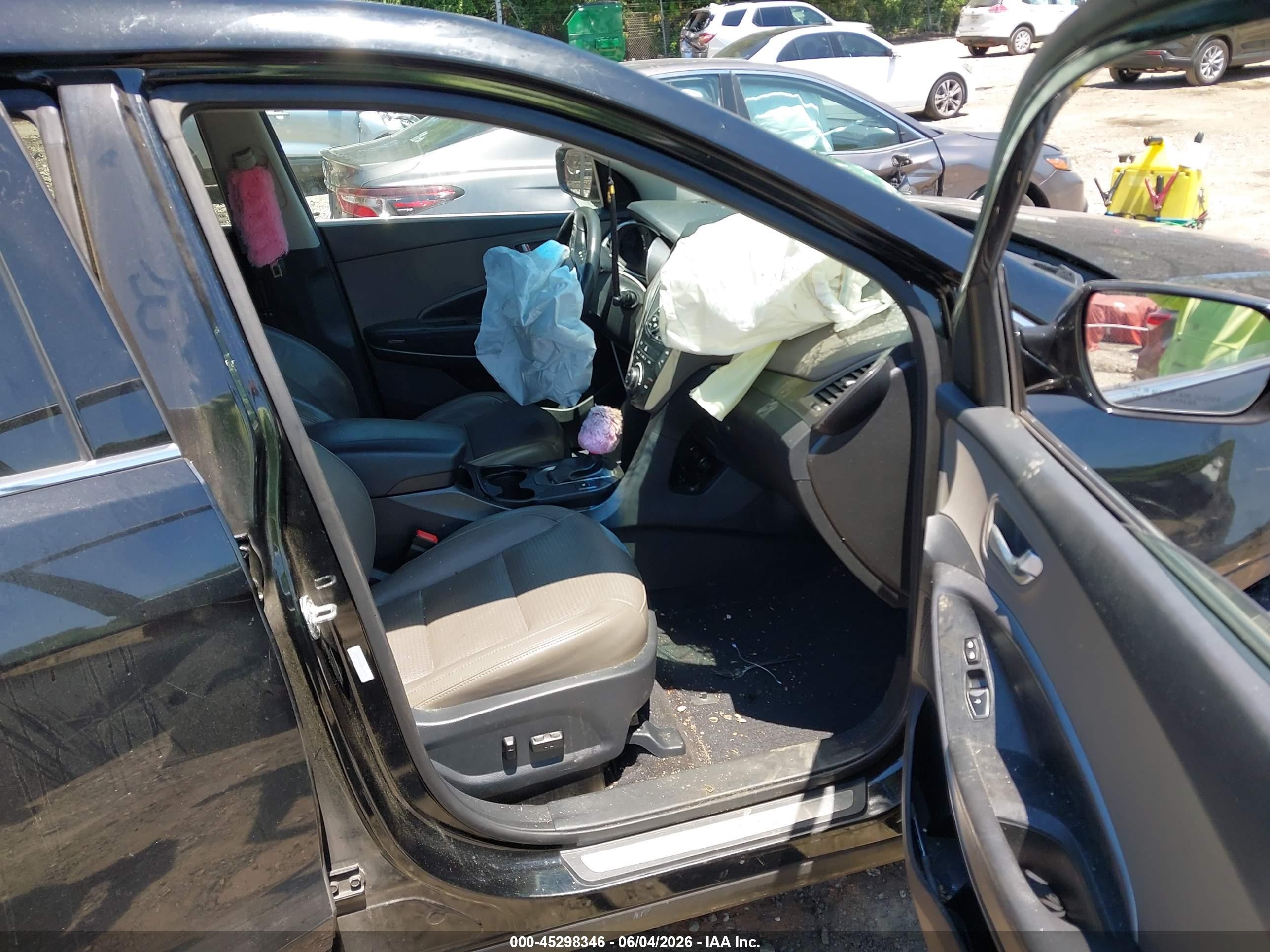 2013 Hyundai Santa Fe Sport Black vin: 5XYZU3LBXDG094530
