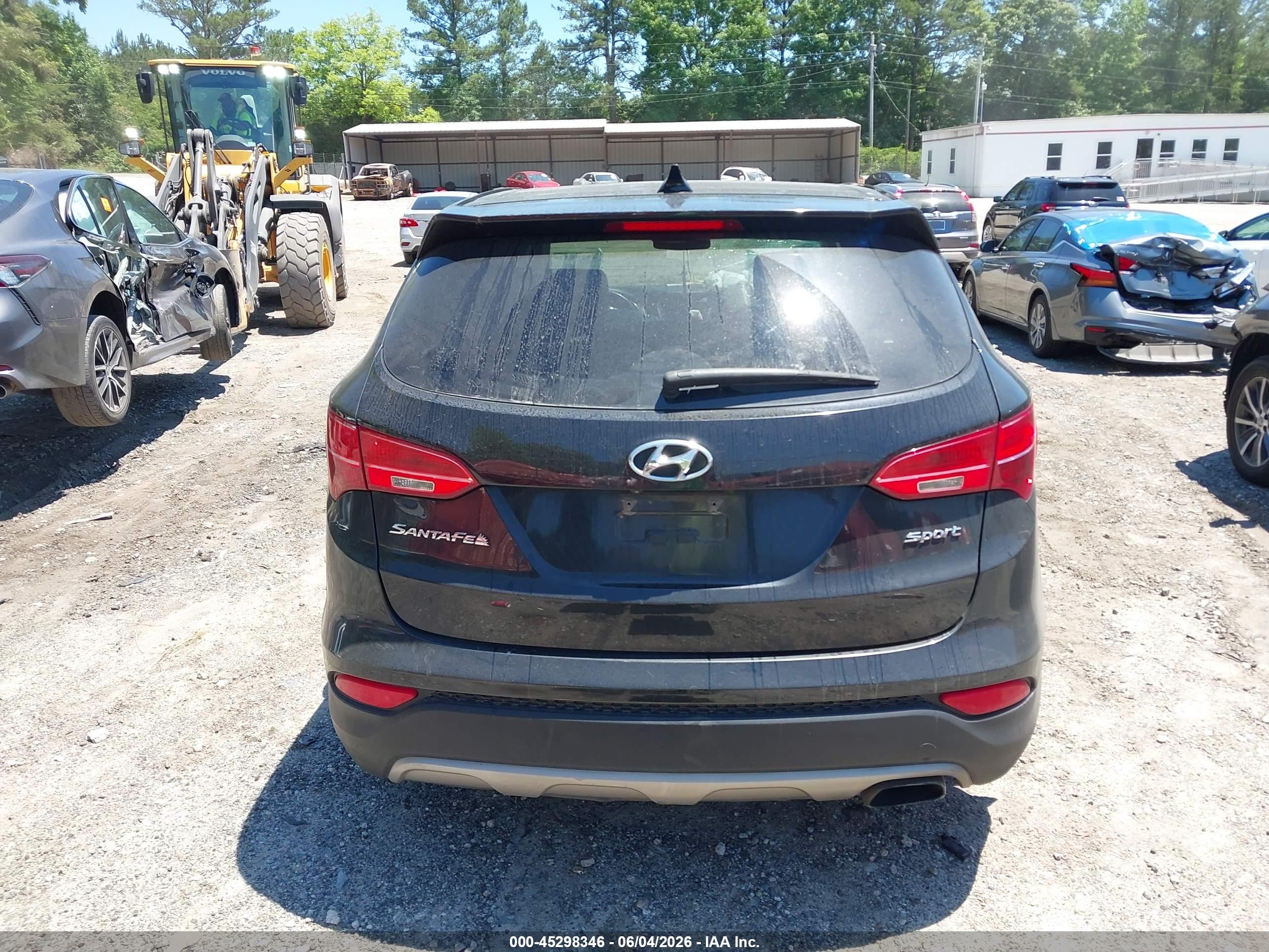 2013 Hyundai Santa Fe Sport Black vin: 5XYZU3LBXDG094530