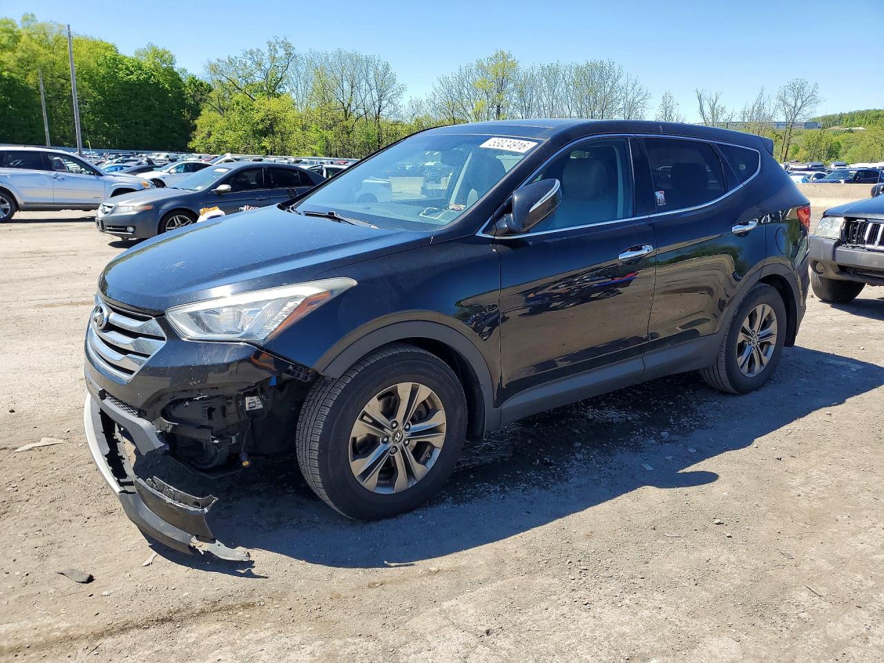 2013 Hyundai Santa Fe Sport 2.4l Black vin: 5XYZU3LBXDG105199