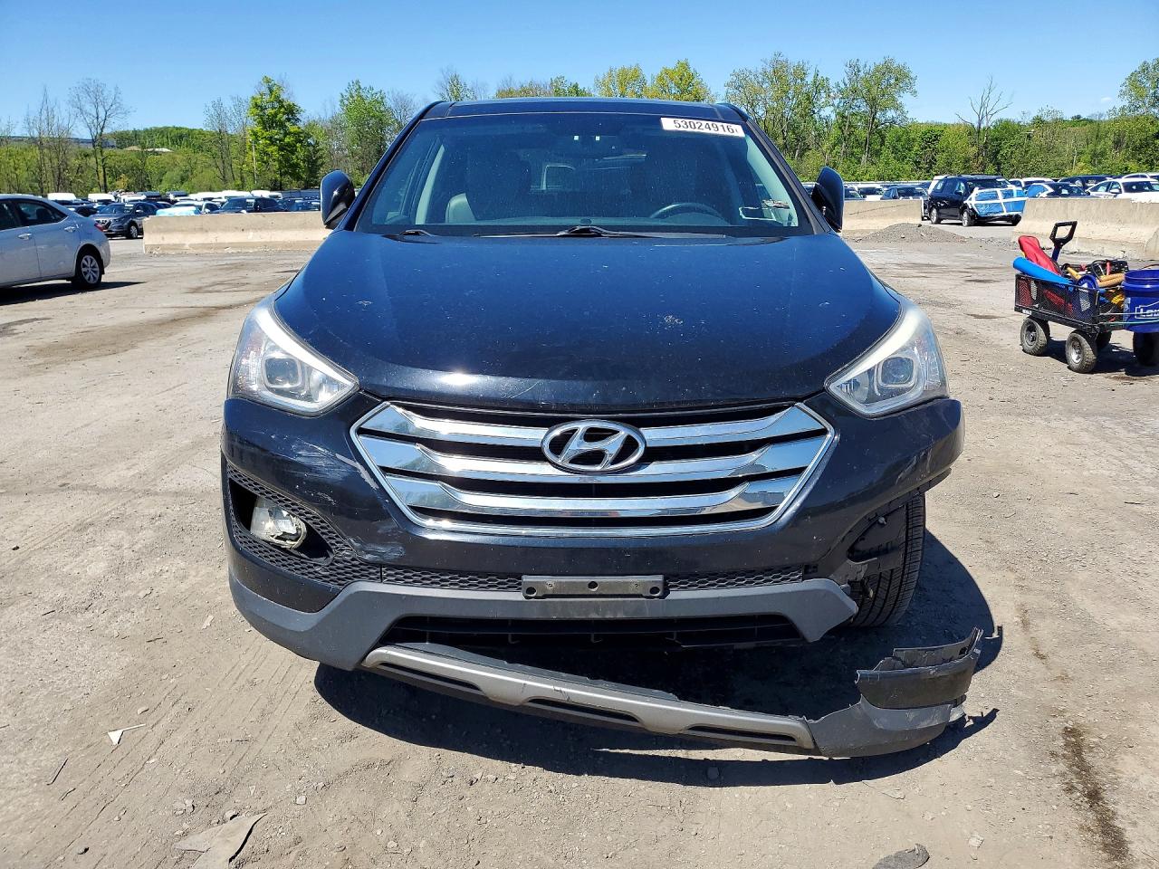 2013 Hyundai Santa Fe Sport 2.4l Black vin: 5XYZU3LBXDG105199