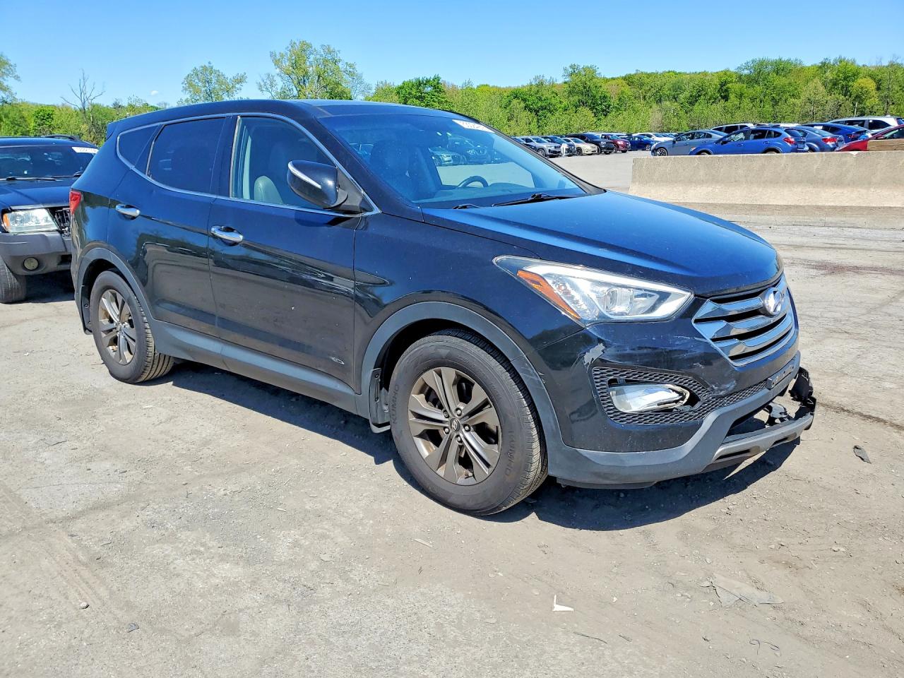 2013 Hyundai Santa Fe Sport 2.4l Black vin: 5XYZU3LBXDG105199