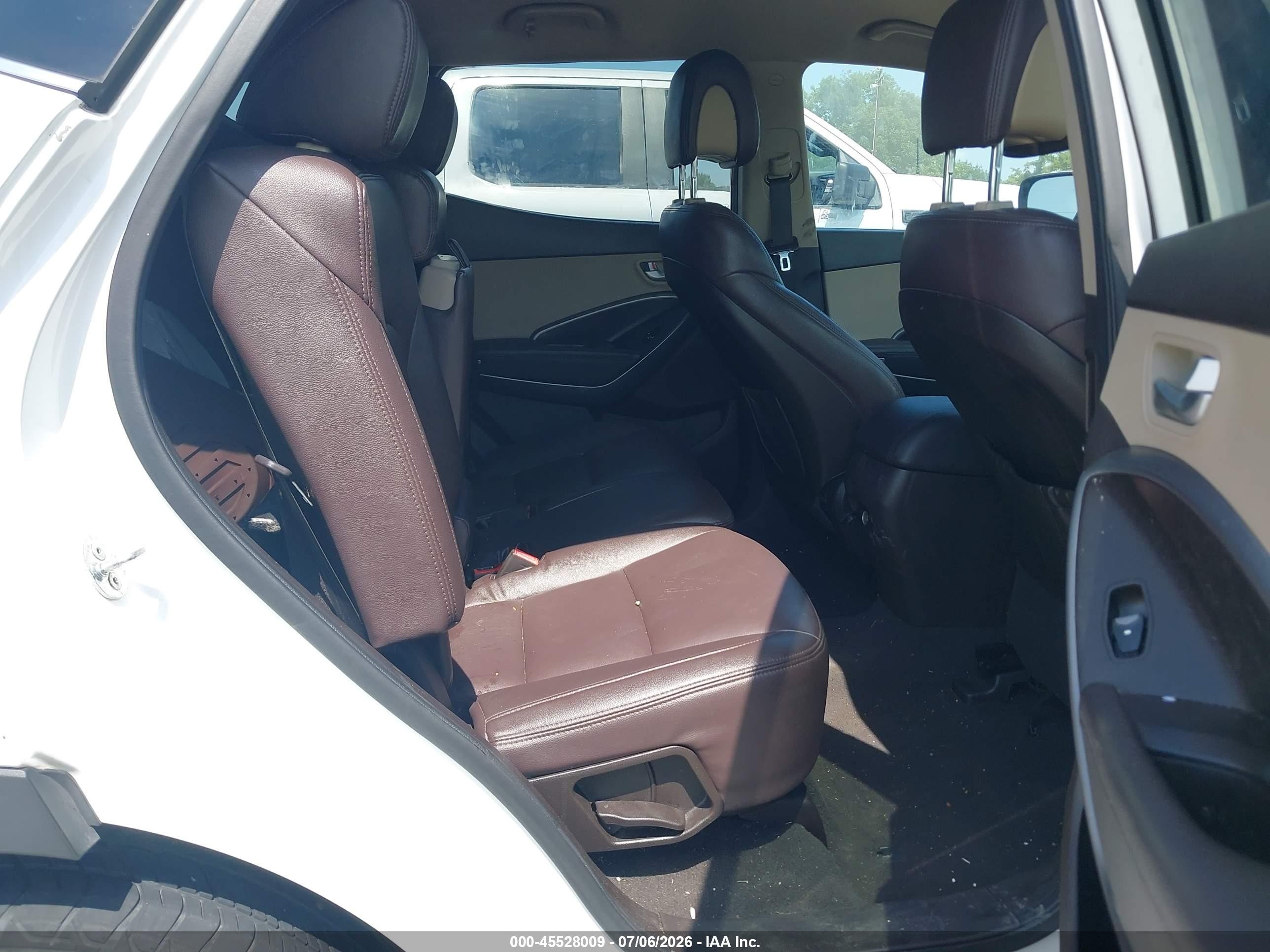 2013 Hyundai Santa Fe Sport White vin: 5XYZU3LBXDG114761