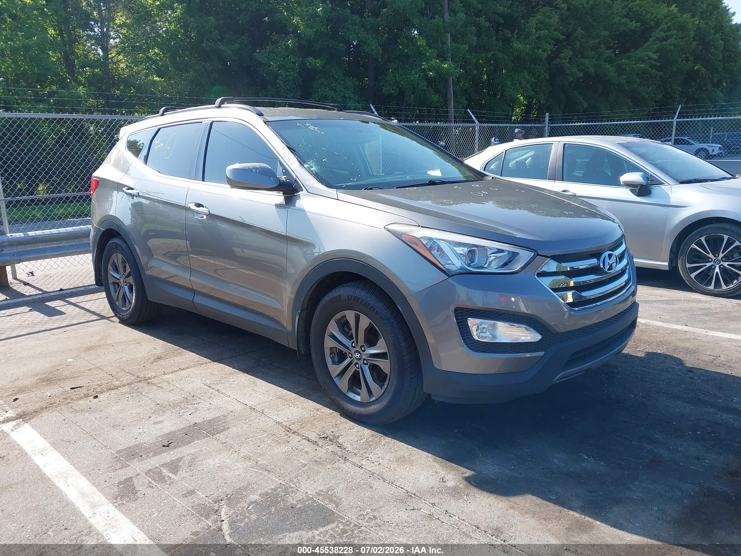 2014 Hyundai Santa Fe Sport 2.4l Pewter vin: 5XYZU3LBXEG212156