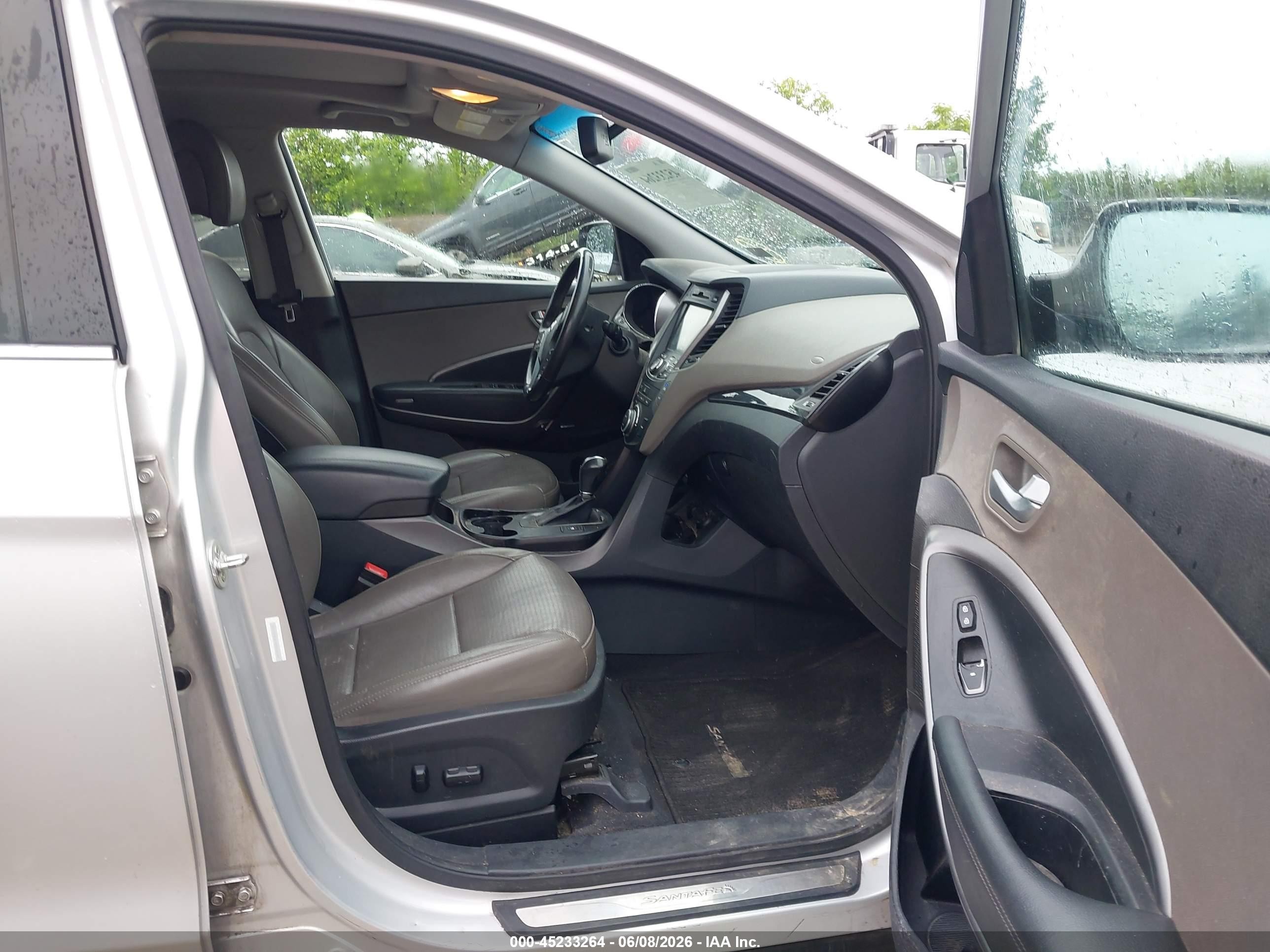 2014 Hyundai Santa Fe Sport 2.4l Silver vin: 5XYZU3LBXEG226364