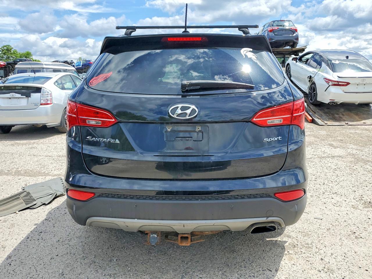 2014 Hyundai Santa Fe Sport 2.4l Black vin: 5XYZU3LBXEG228986