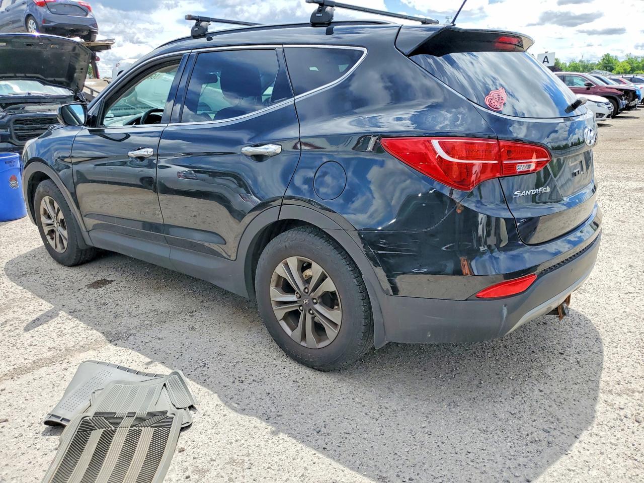 2014 Hyundai Santa Fe Sport 2.4l Black vin: 5XYZU3LBXEG228986