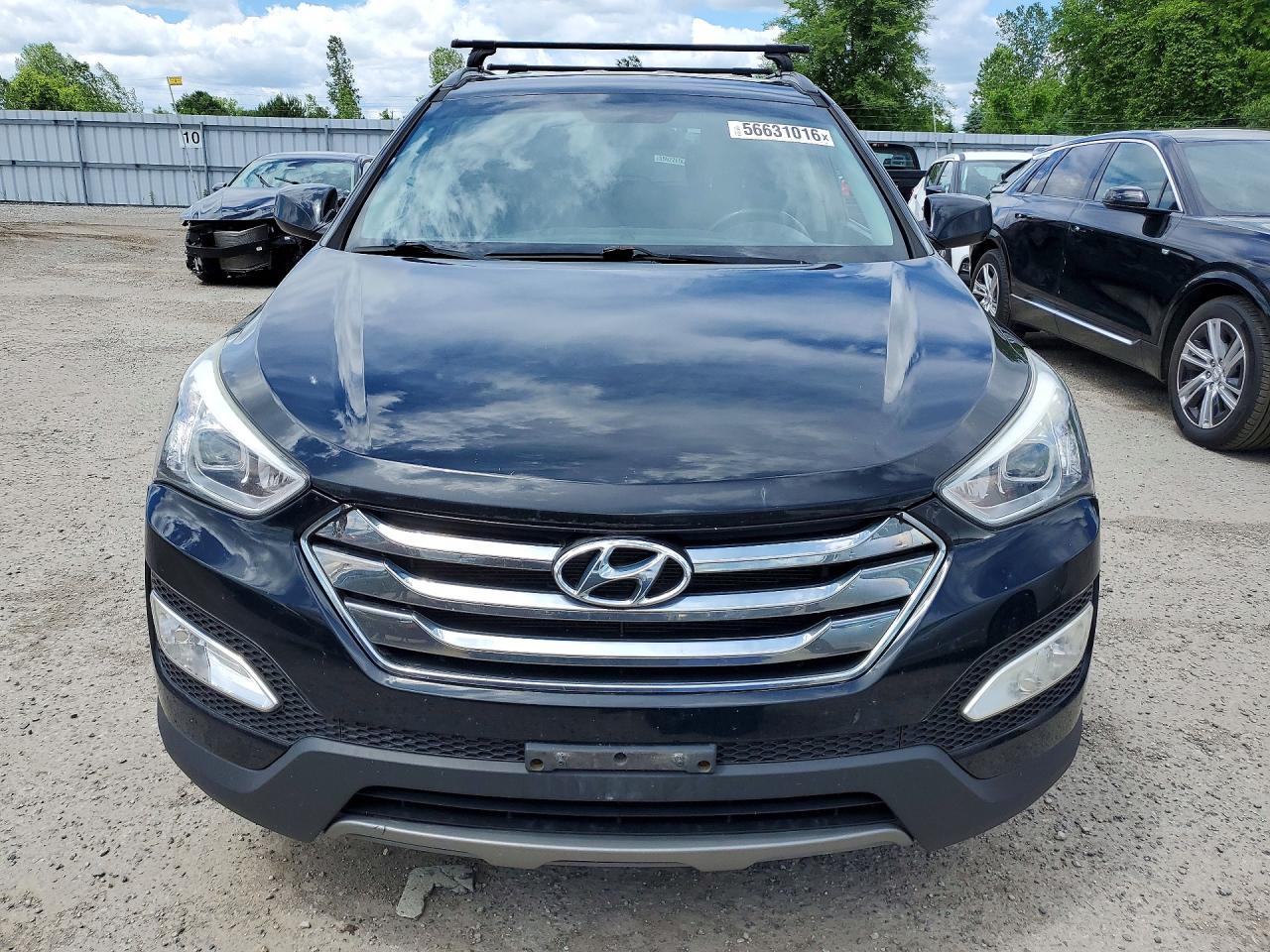 2014 Hyundai Santa Fe Sport 2.4l Black vin: 5XYZU3LBXEG228986