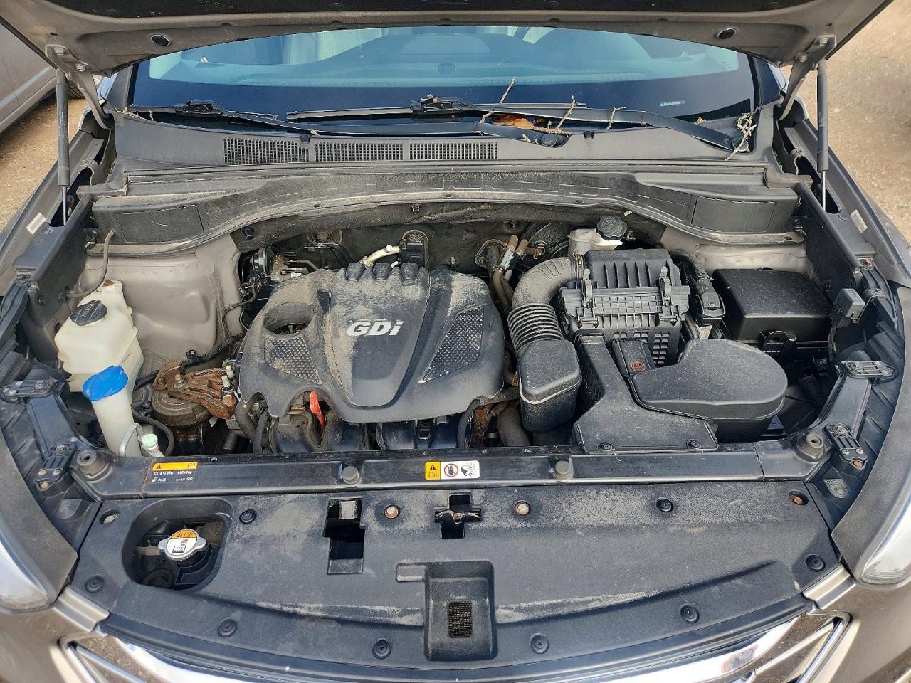 2014 Hyundai Santa Fe Sport 2.4l Gray vin: 5XYZU3LBXEG230530
