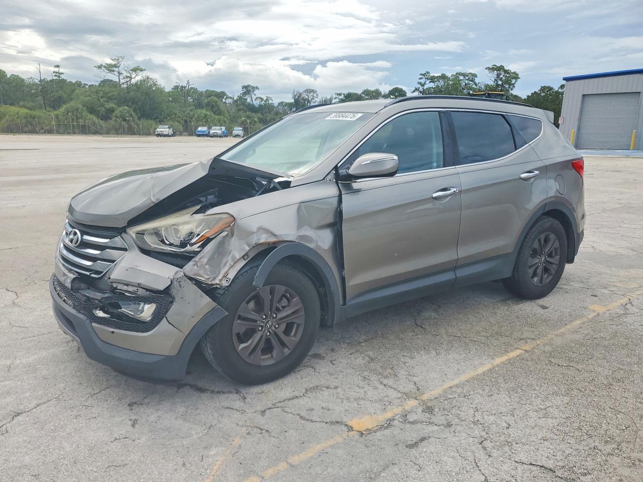 2014 Hyundai Santa Fe Sport 2.4l Silver vin: 5XYZU3LBXEG232102