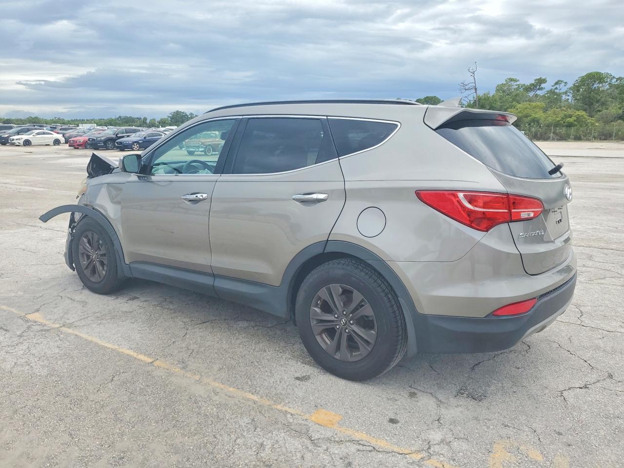 2014 Hyundai Santa Fe Sport 2.4l Silver vin: 5XYZU3LBXEG232102