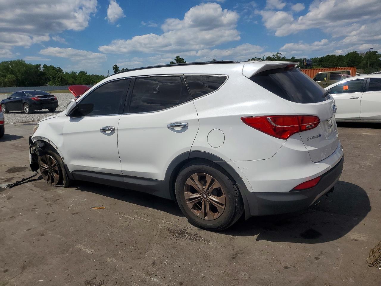2015 Hyundai Santa Fe Sport 2.4l White vin: 5XYZU3LBXFG254795