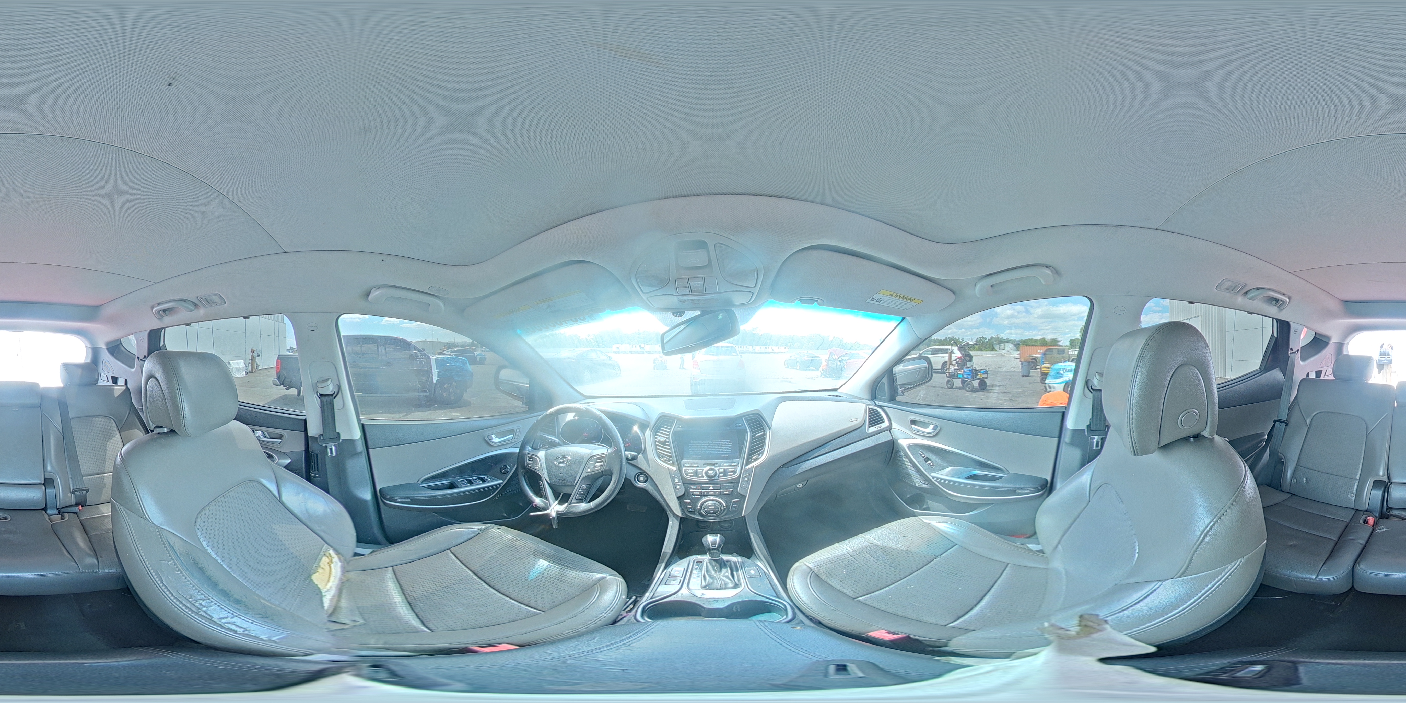 2015 Hyundai Santa Fe Sport 2.4l White vin: 5XYZU3LBXFG254795