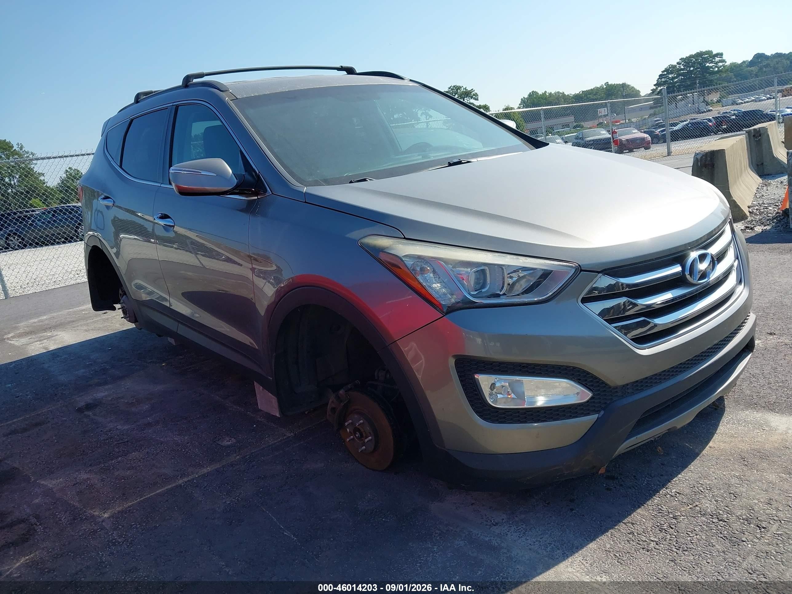 2015 Hyundai Santa Fe Sport 2.4l Gray vin: 5XYZU3LBXFG283214