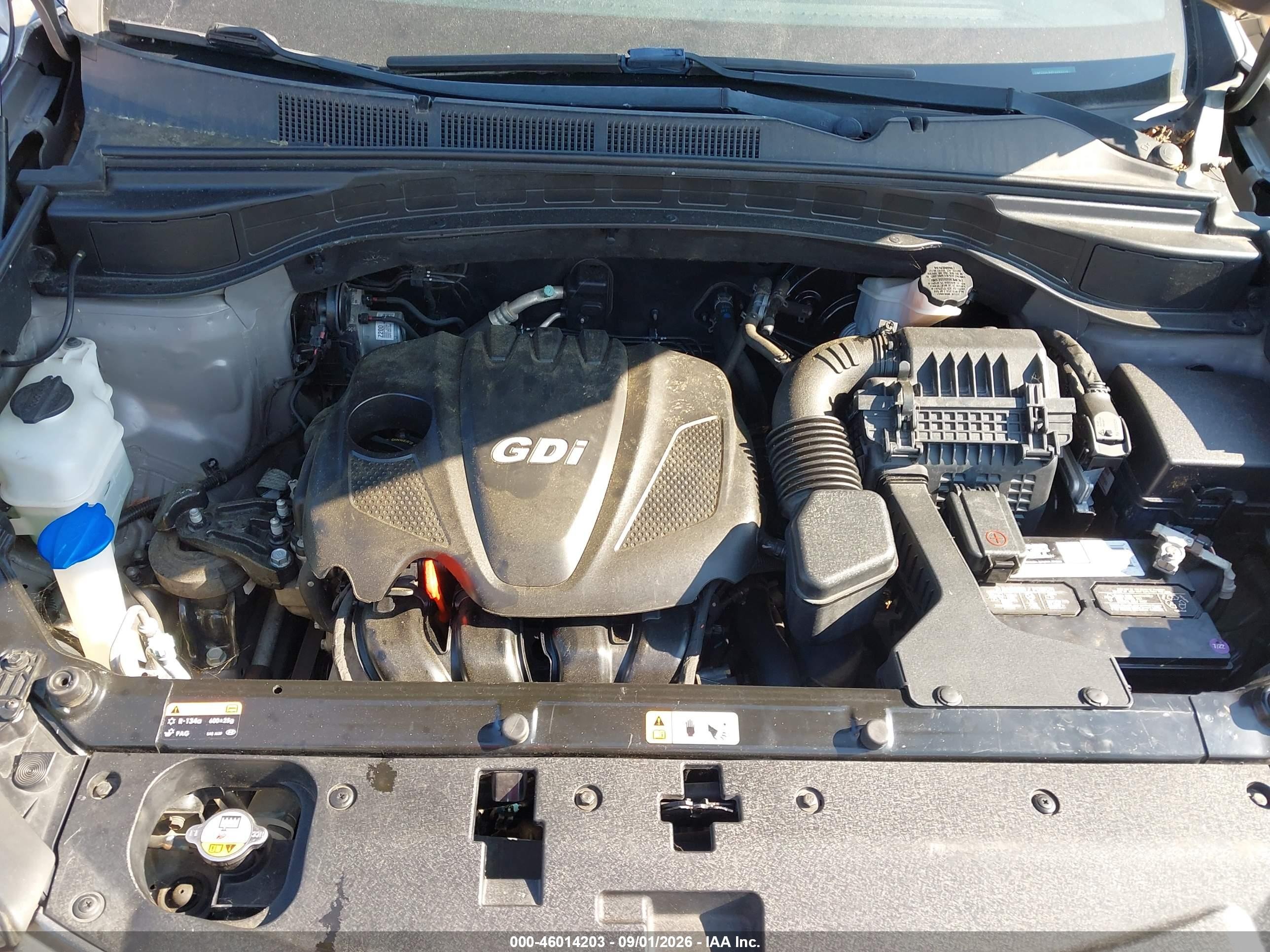2015 Hyundai Santa Fe Sport 2.4l Gray vin: 5XYZU3LBXFG283214