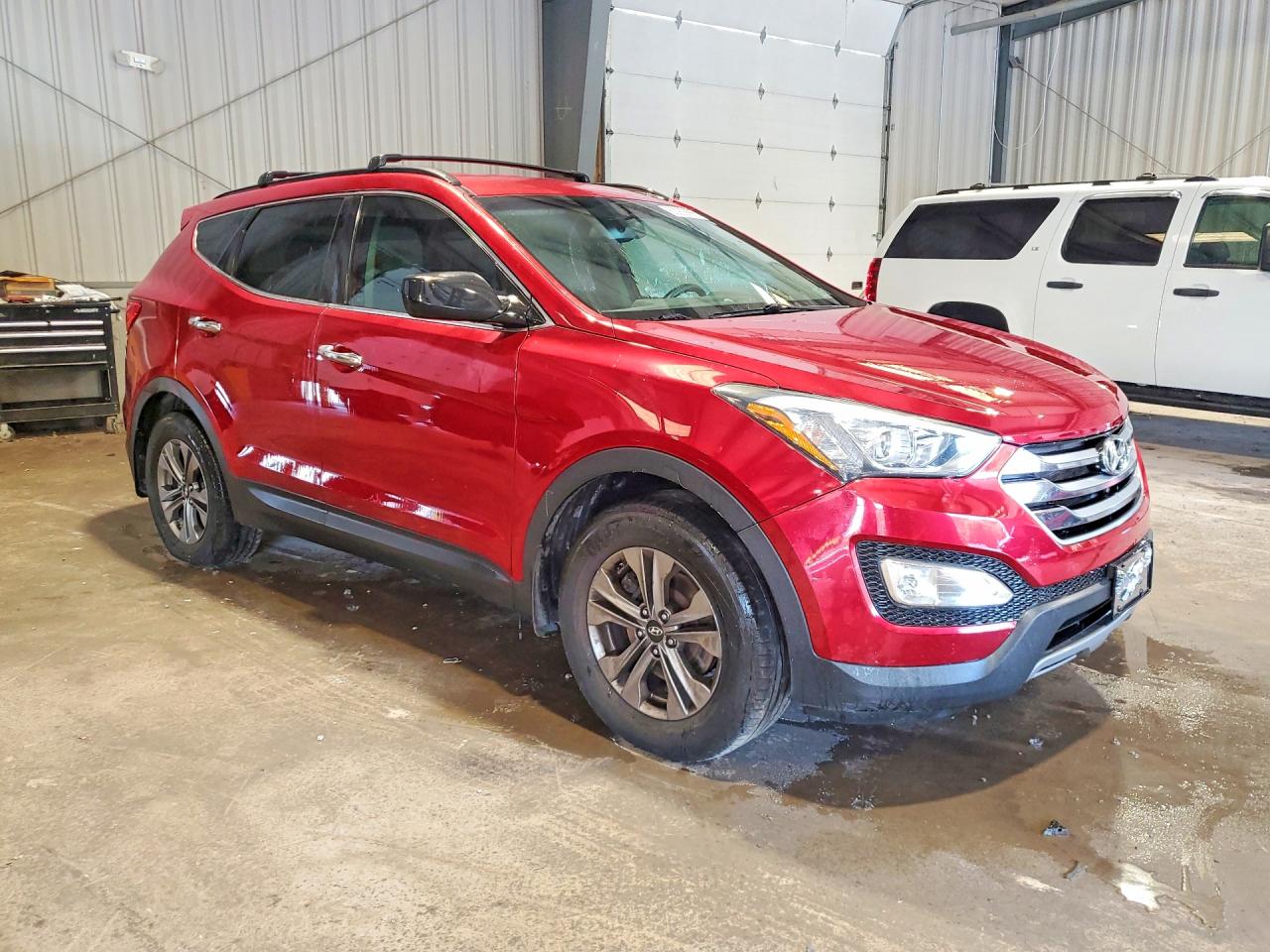 2015 Hyundai Santa Fe Sport 2.4l Red vin: 5XYZU3LBXFG286646