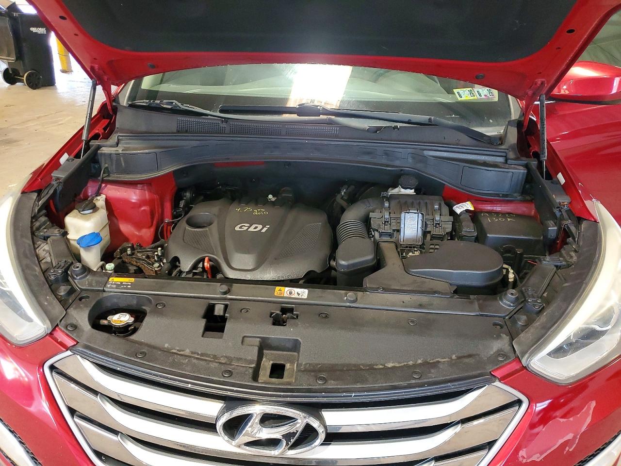 2015 Hyundai Santa Fe Sport 2.4l Red vin: 5XYZU3LBXFG286646