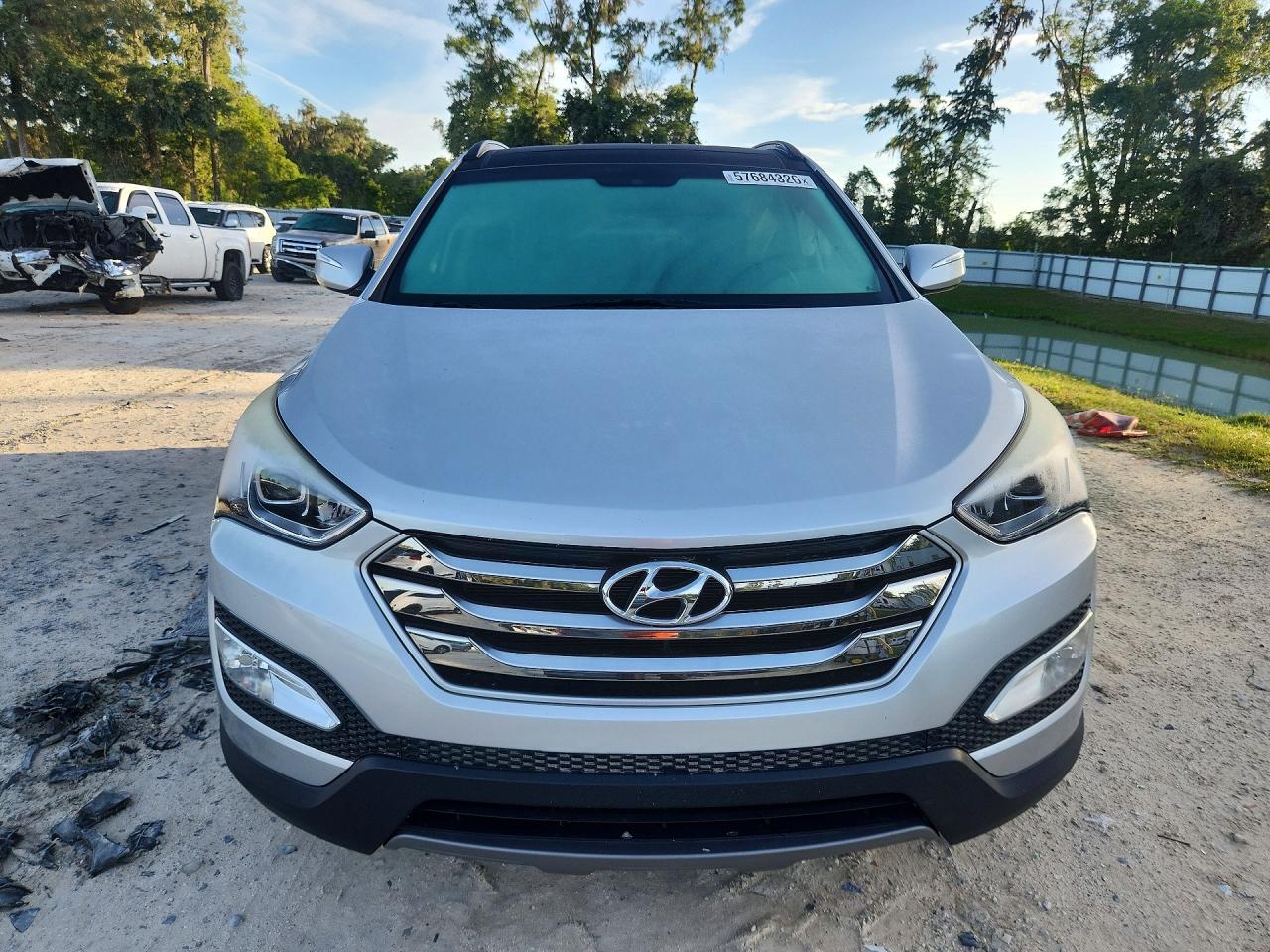 2015 Hyundai Santa Fe Sport 2.4l Silver vin: 5XYZU3LBXFG293967