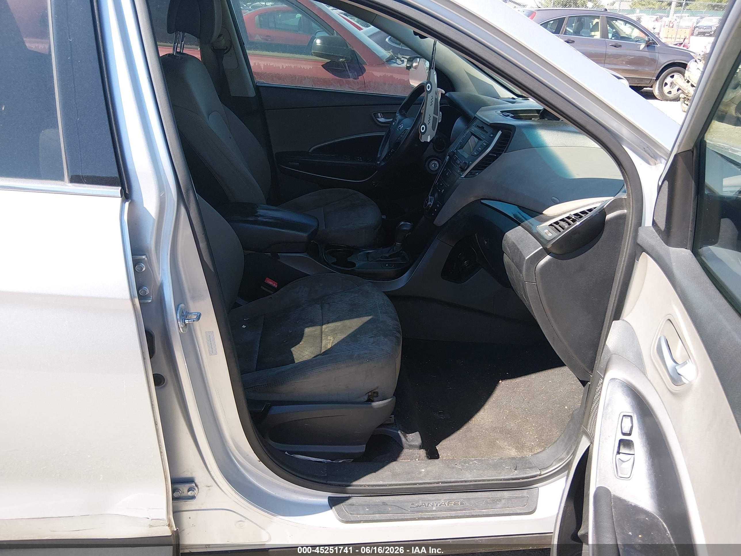 2015 Hyundai Santa Fe Sport 2.4l Gray vin: 5XYZU3LBXFG297050