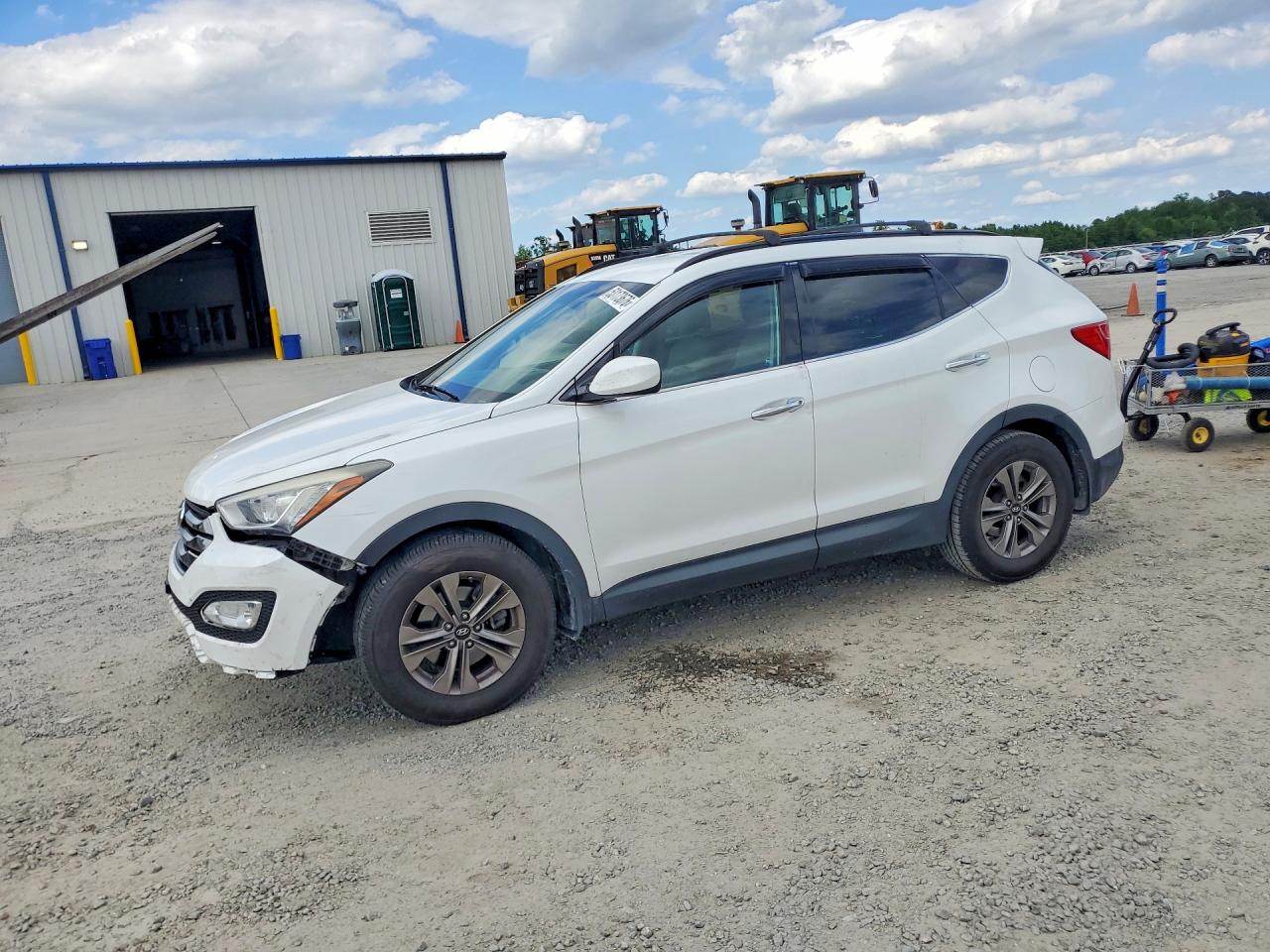 2015 Hyundai Santa Fe Sport 2.4l White vin: 5XYZU3LBXFG305101