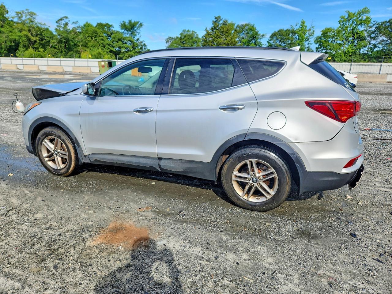 2018 Hyundai Santa Fe Sport 2.4l Silver vin: 5XYZU3LBXJG504965