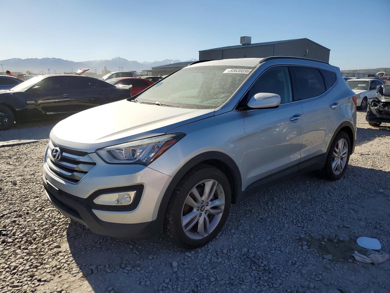 2013 Hyundai Santa Fe Серебряный vin: 5XYZUDLA0DG027352
