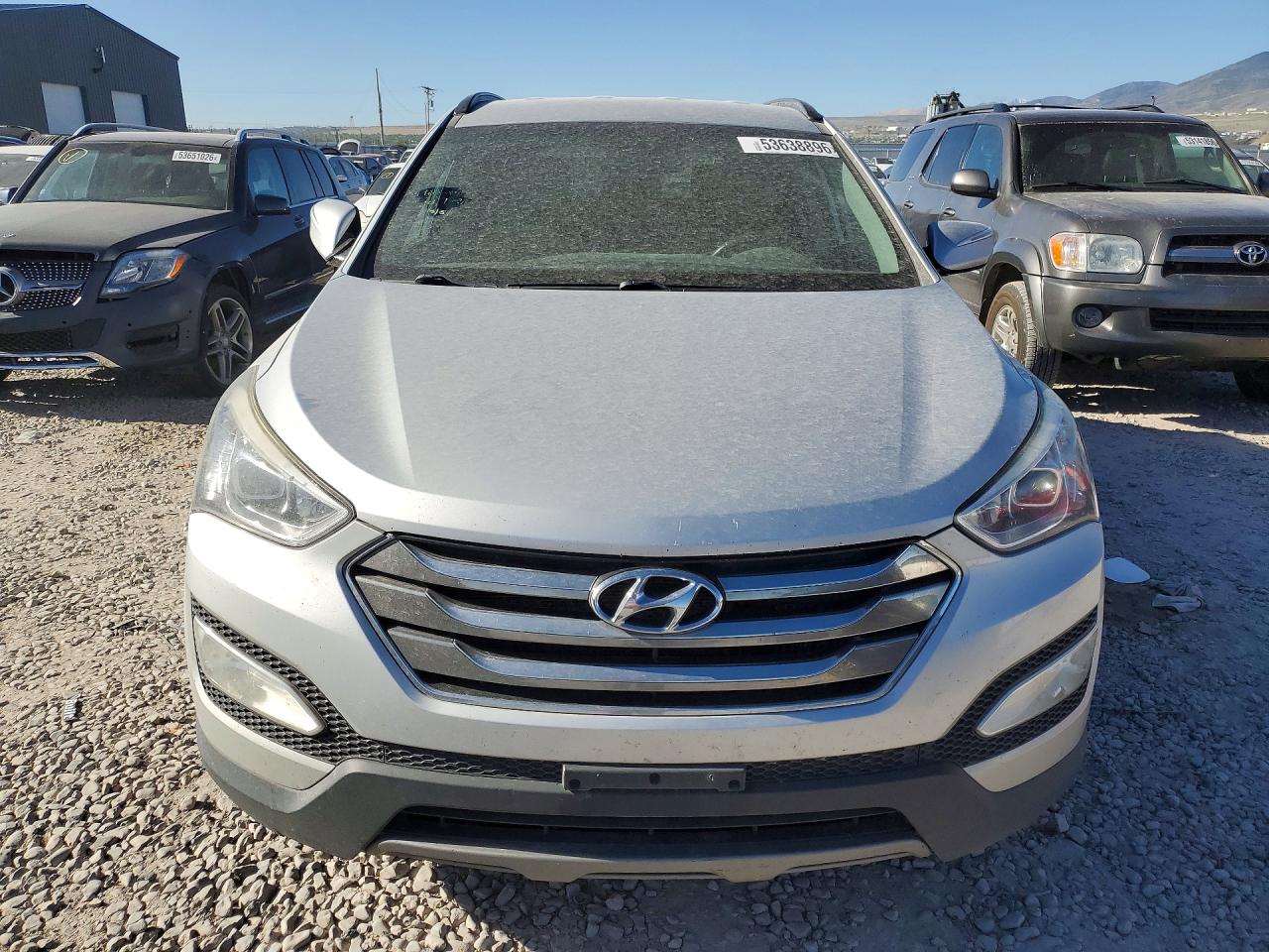 2013 Hyundai Santa Fe Серебряный vin: 5XYZUDLA0DG027352