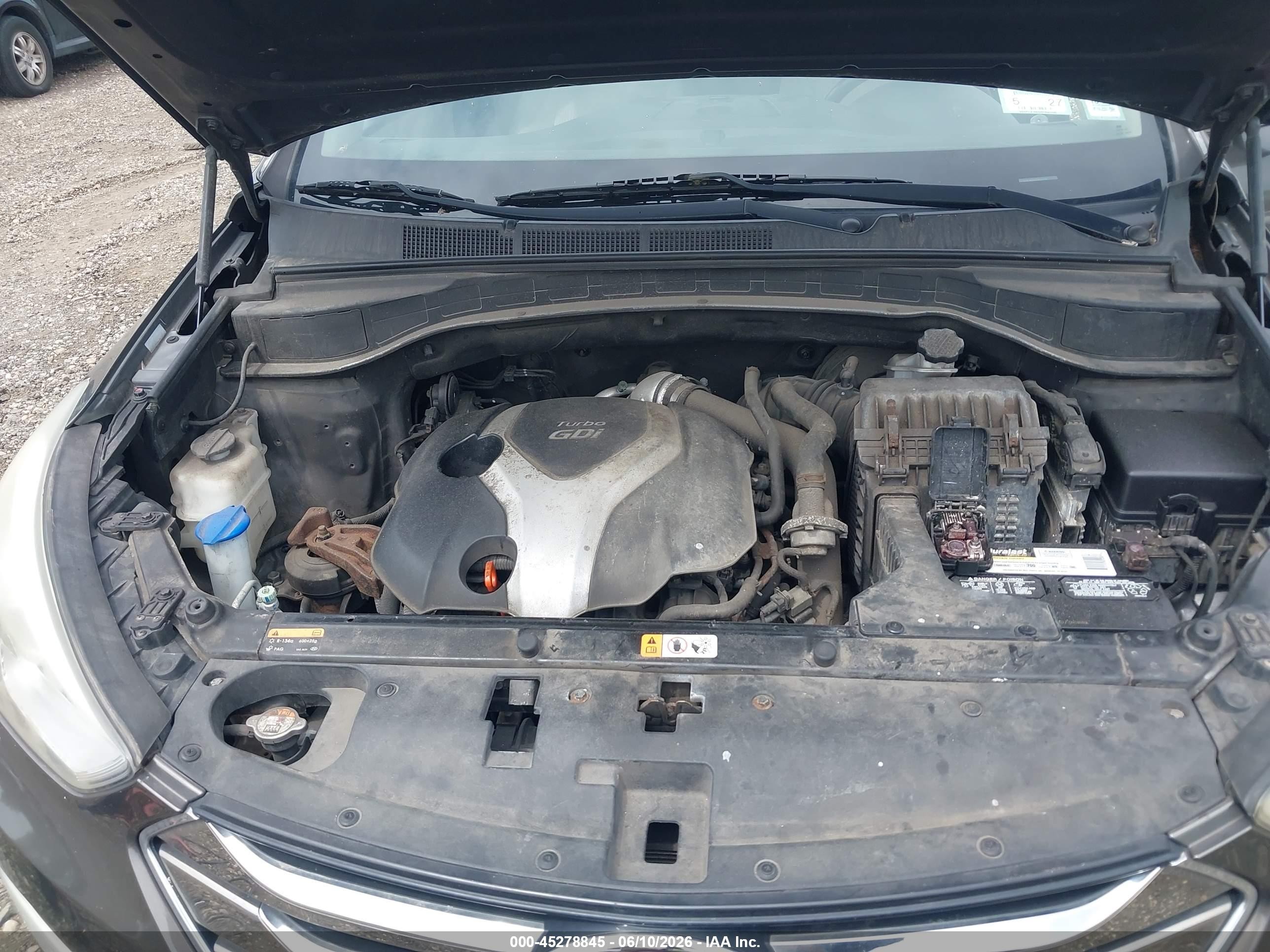 2013 Hyundai Santa Fe Sport 2.0t Brown vin: 5XYZUDLA0DG086370