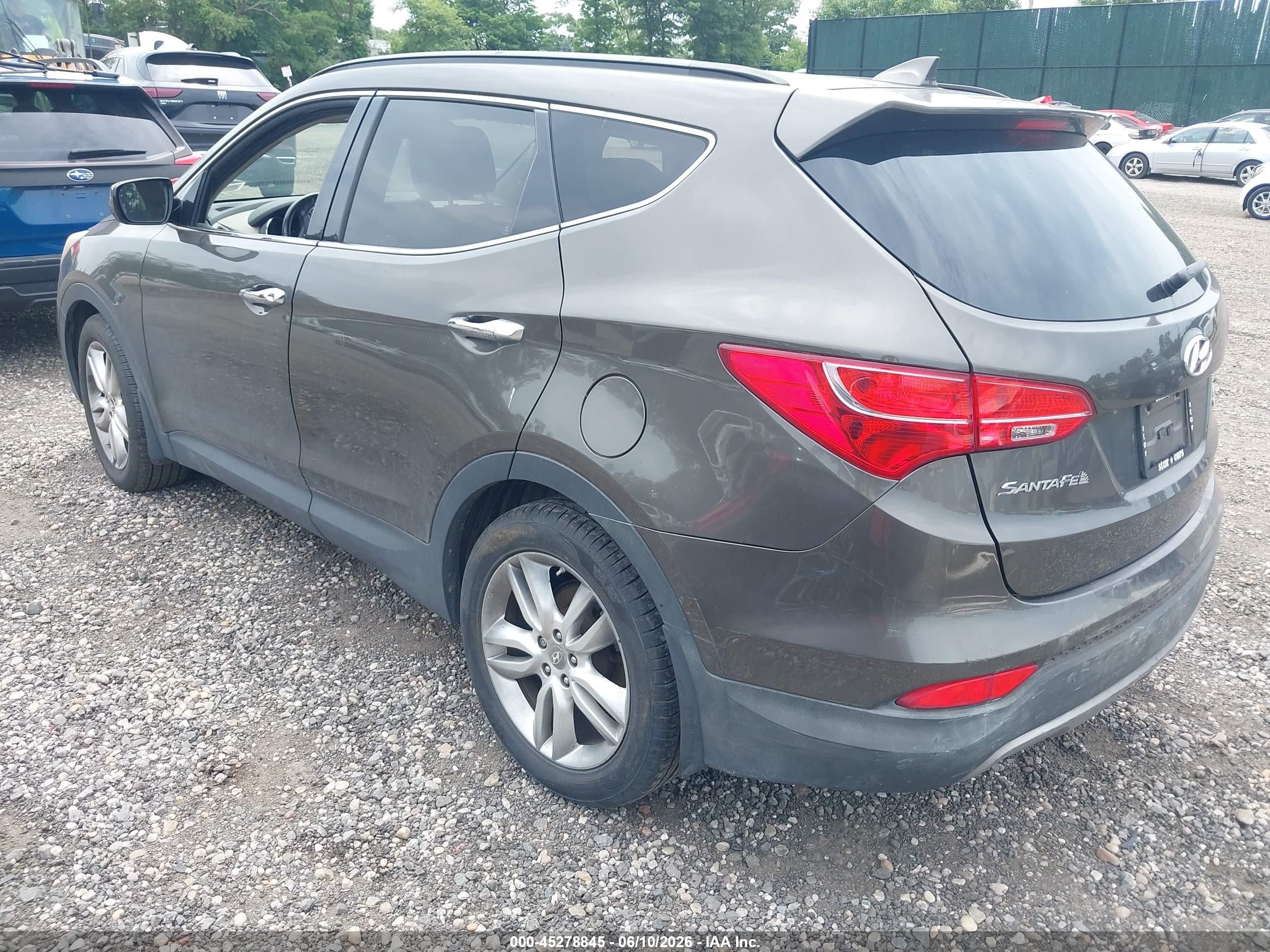 2013 Hyundai Santa Fe Sport 2.0t Brown vin: 5XYZUDLA0DG086370
