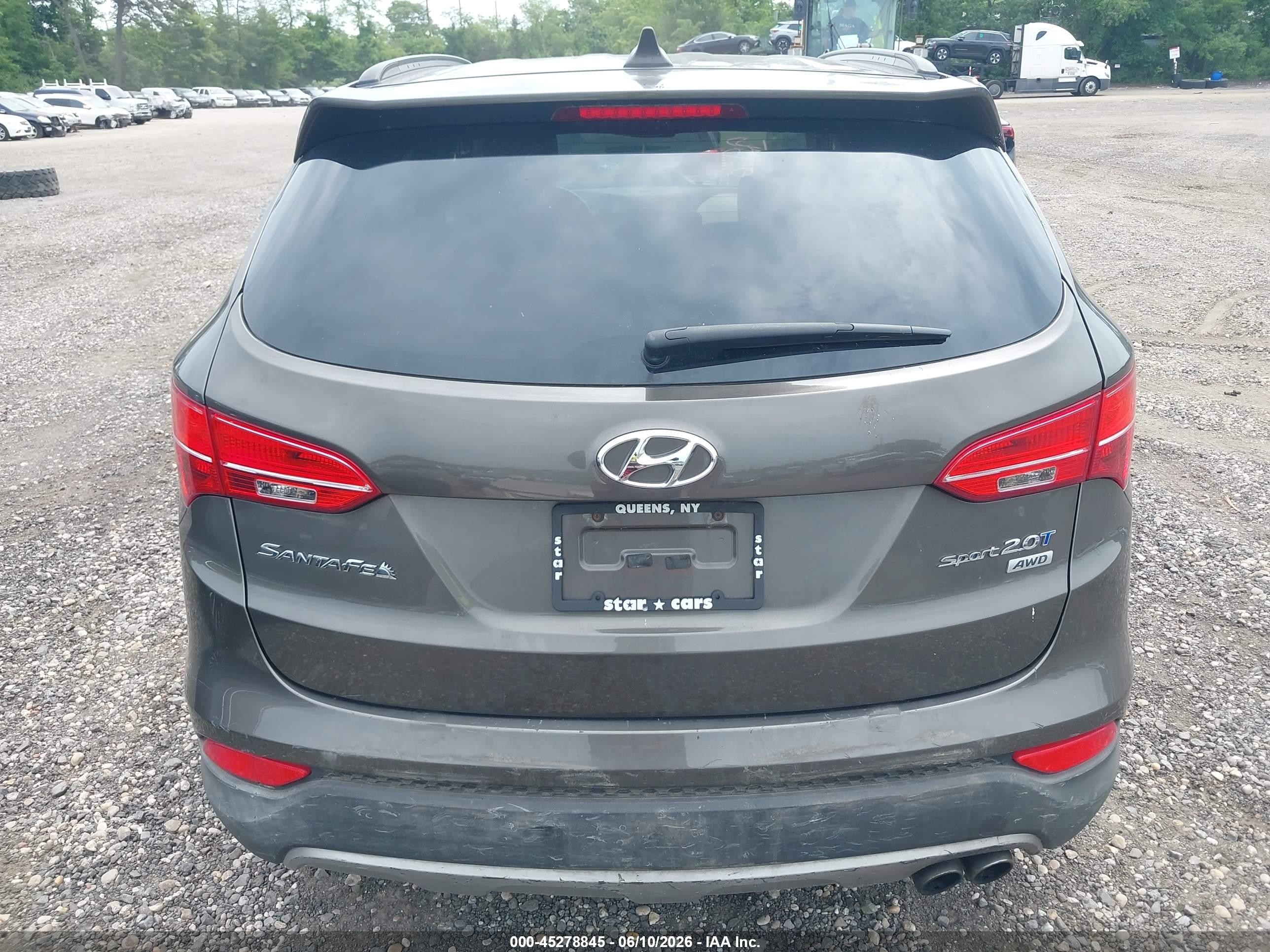 2013 Hyundai Santa Fe Sport 2.0t Brown vin: 5XYZUDLA0DG086370