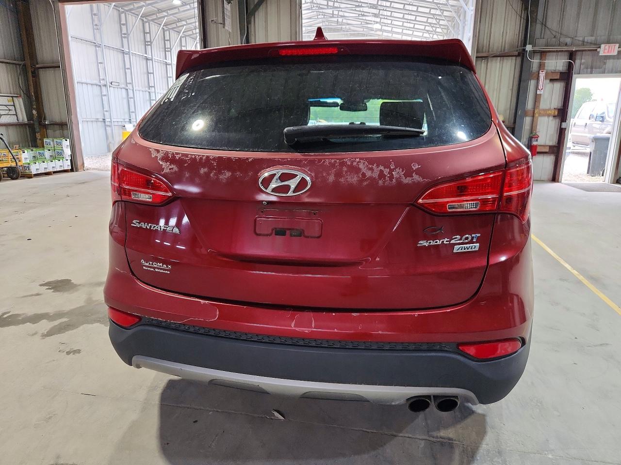 2013 Hyundai Santa Fe Sport 2.0t Red vin: 5XYZUDLA0DG119352