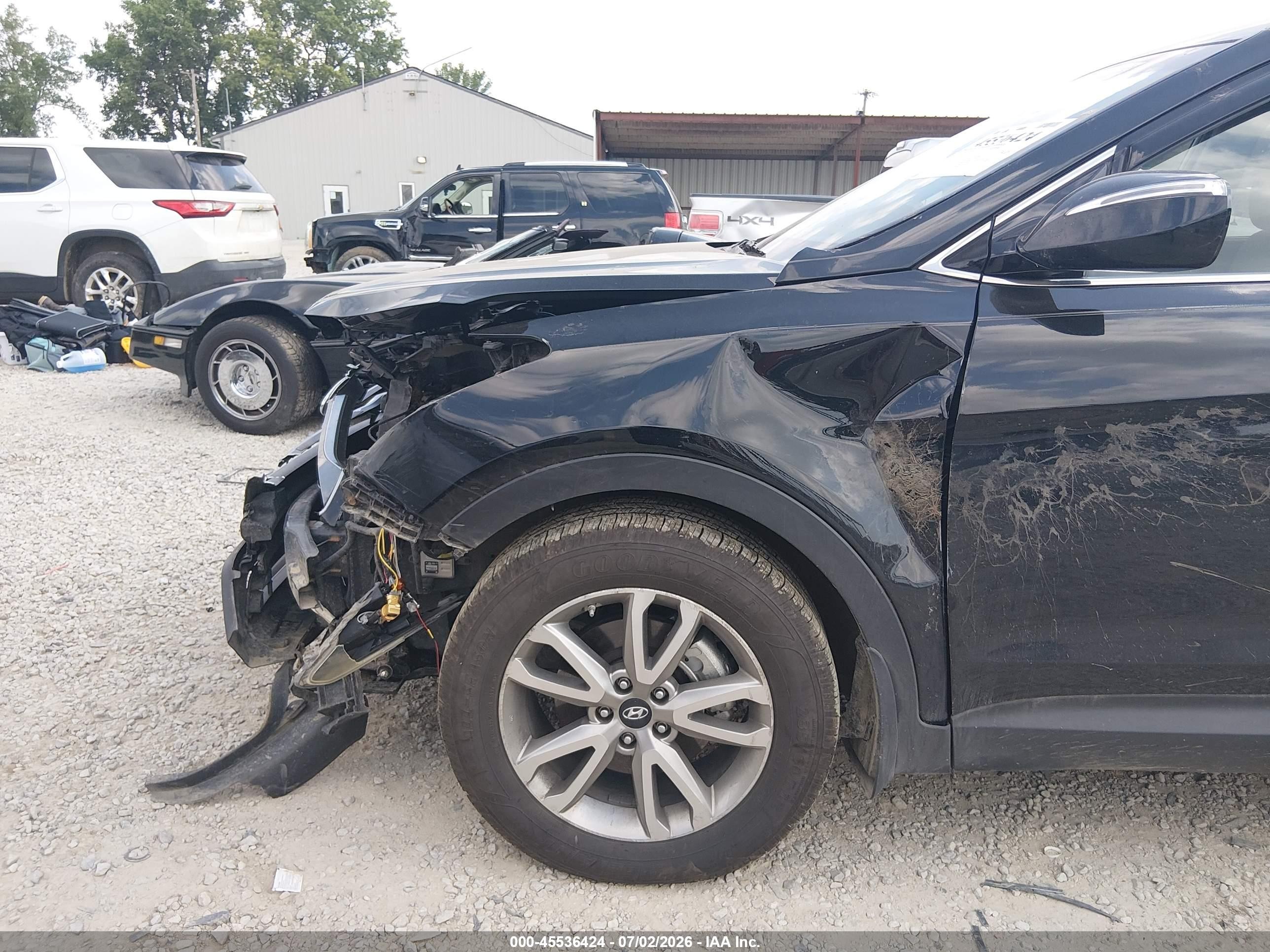 2015 Hyundai Santa Fe Sport 2.0l Turbo Черный vin: 5XYZUDLA0FG265205