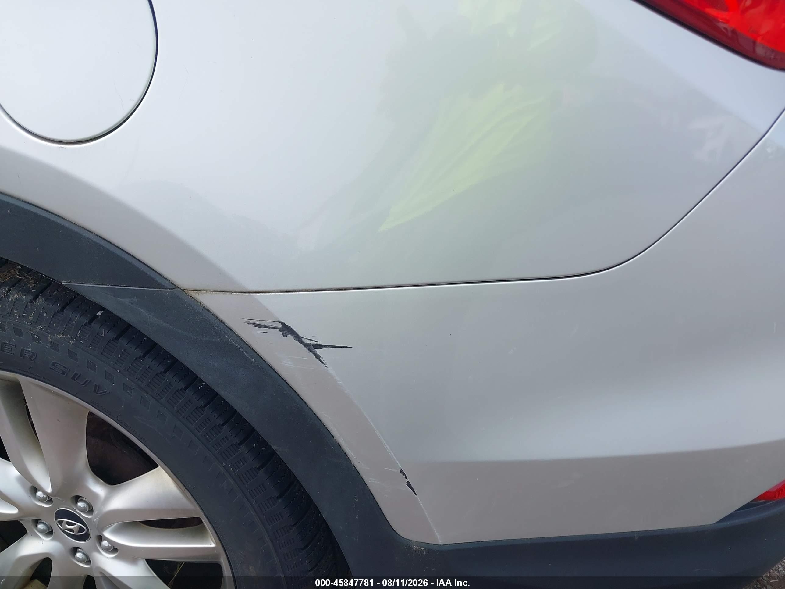 2013 Hyundai Santa Fe Sport 2.0t Silver vin: 5XYZUDLA1DG001469