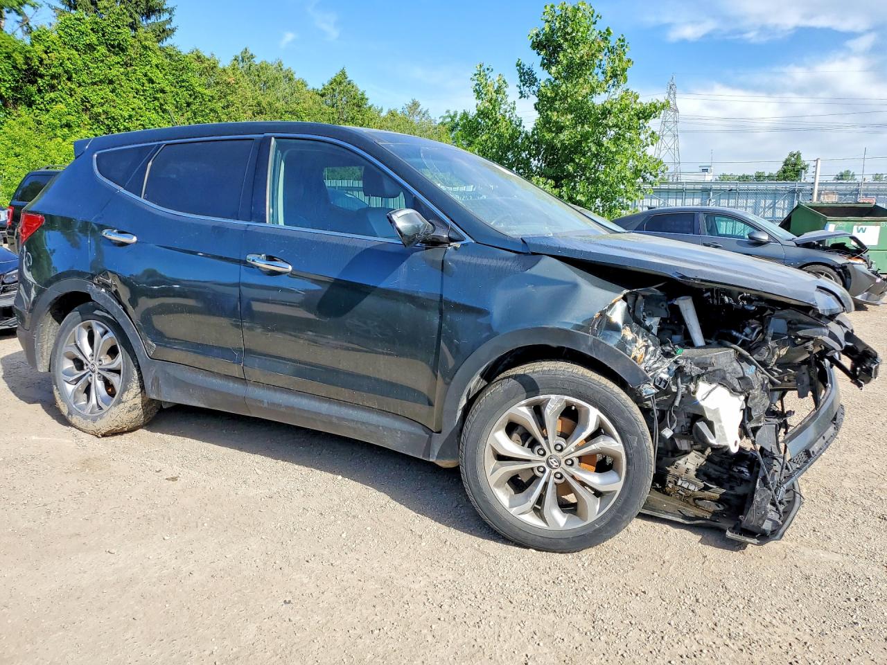 2013 Hyundai Santa Fe Sport 2.0t Charcoal vin: 5XYZUDLA1DG017980