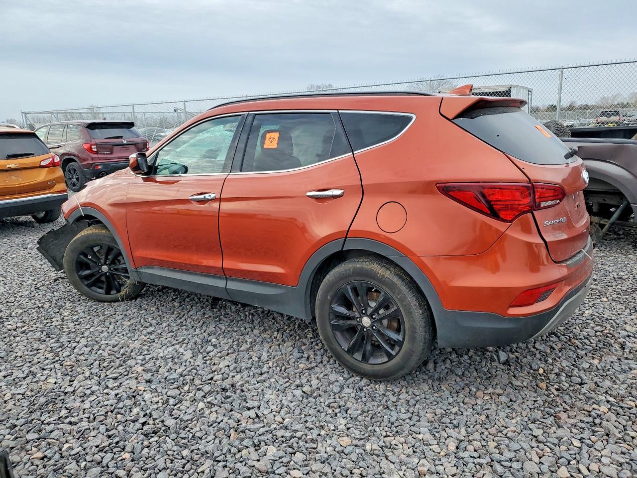 2017 Hyundai Santa Fe Sport Orange vin: 5XYZUDLA1HG502416