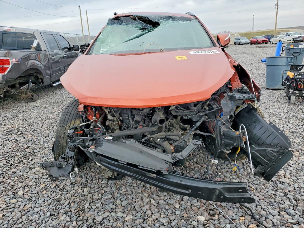 2017 Hyundai Santa Fe Sport Orange vin: 5XYZUDLA1HG502416