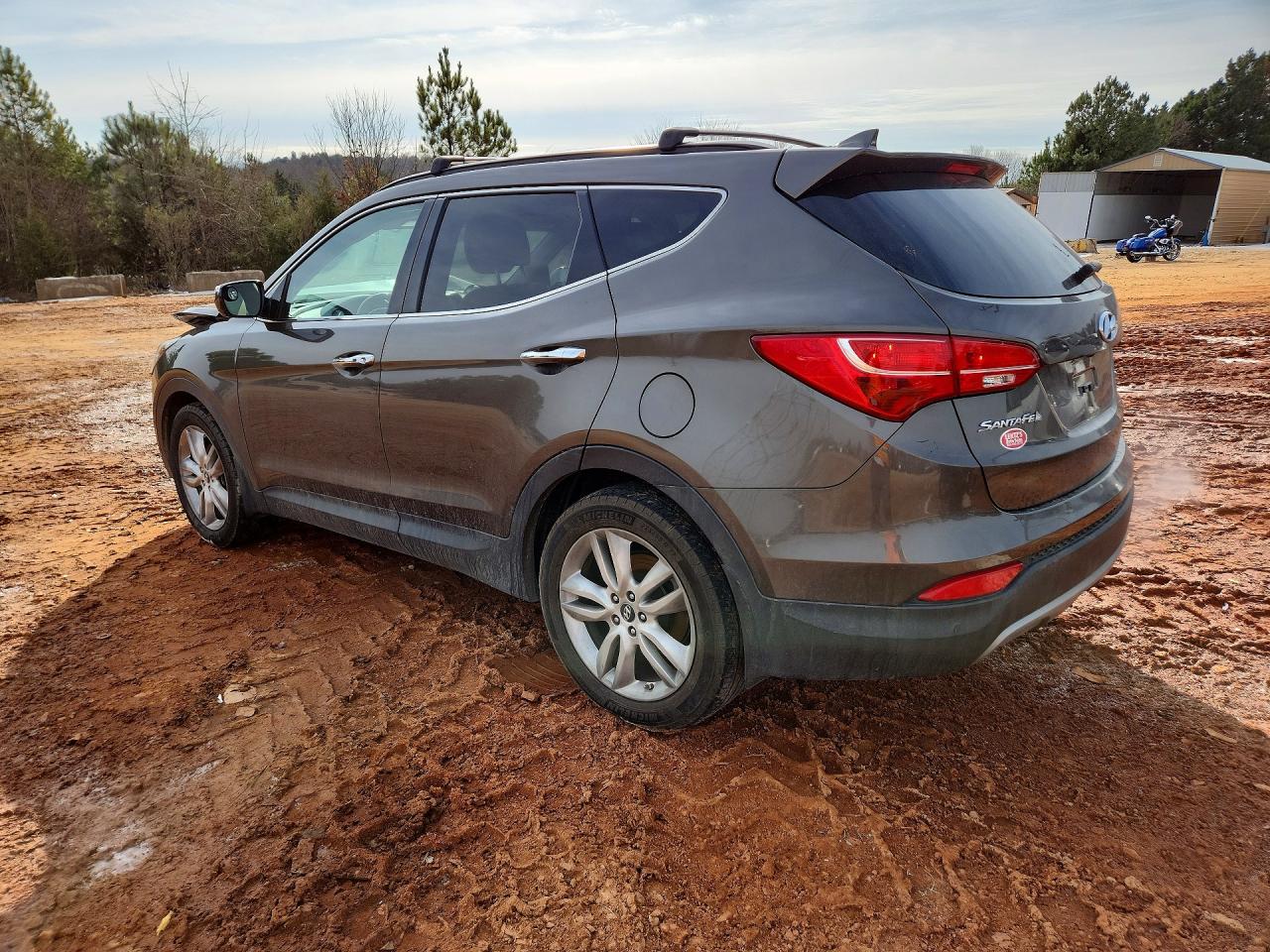 2013 Hyundai Santa Fe Sport Gray vin: 5XYZUDLA2DG045156