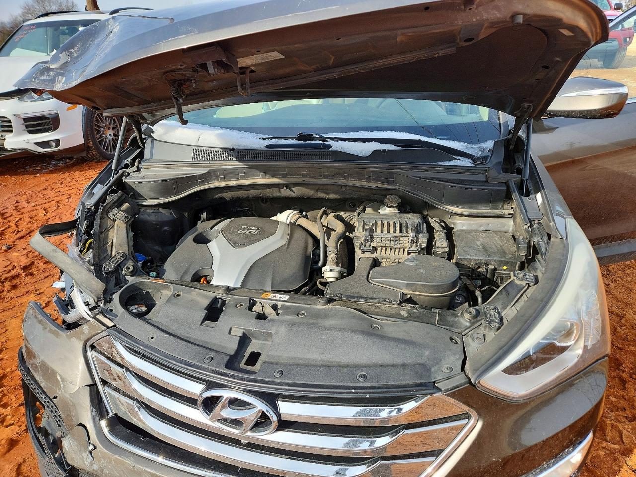 2013 Hyundai Santa Fe Sport Gray vin: 5XYZUDLA2DG045156