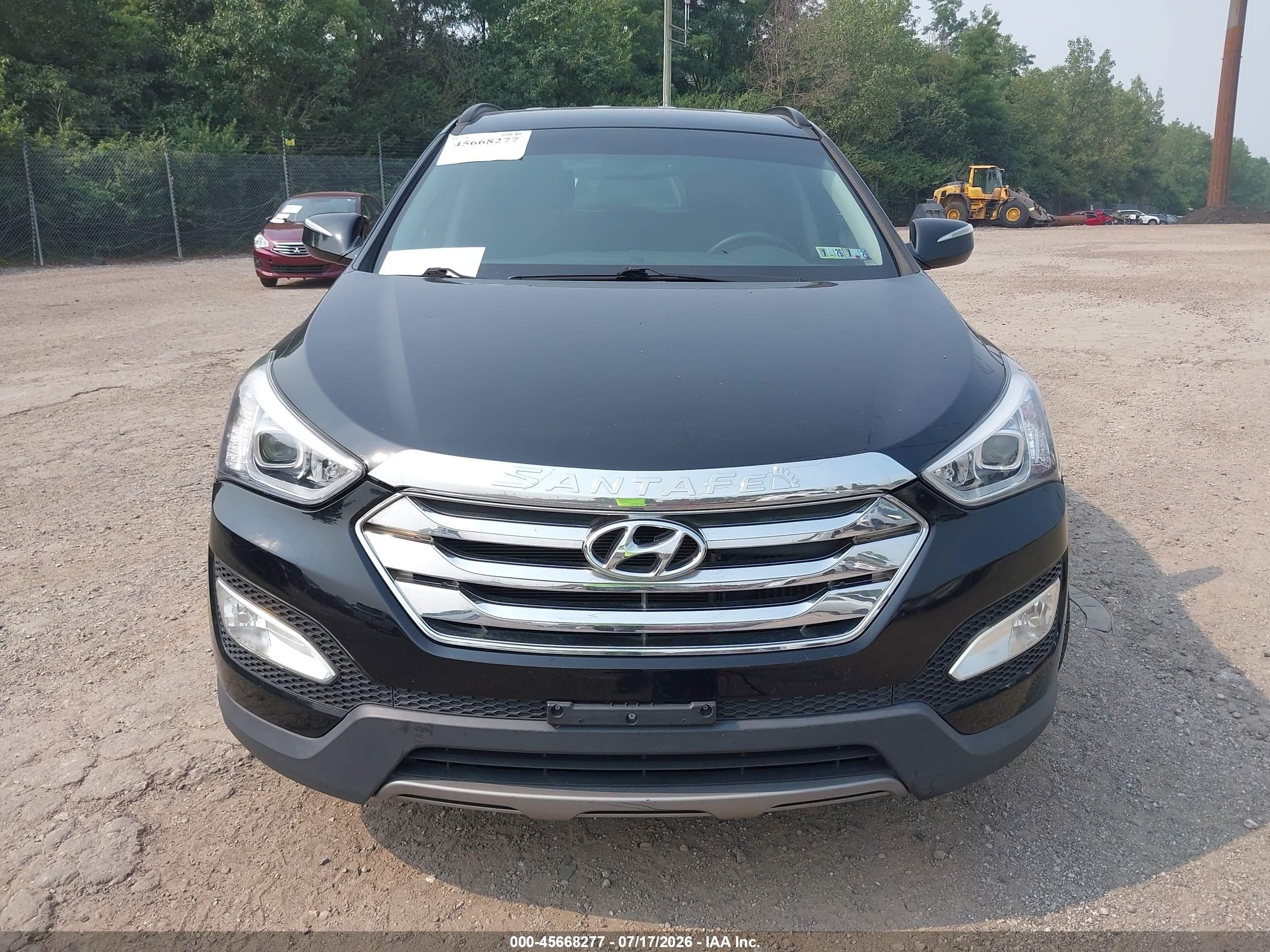 2013 Hyundai Santa Fe Sport 2.0t Black vin: 5XYZUDLA2DG066413