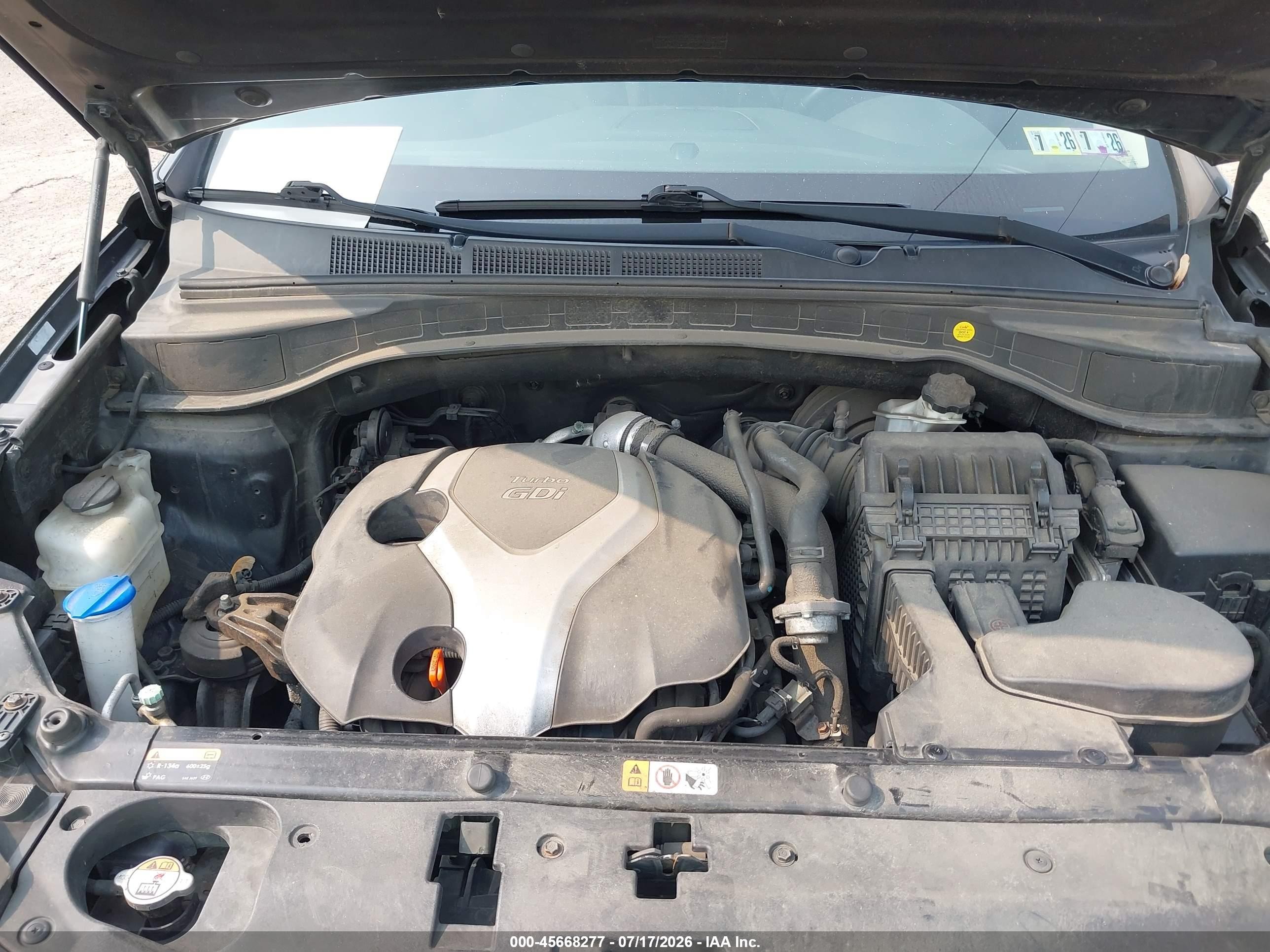 2013 Hyundai Santa Fe Sport 2.0t Black vin: 5XYZUDLA2DG066413