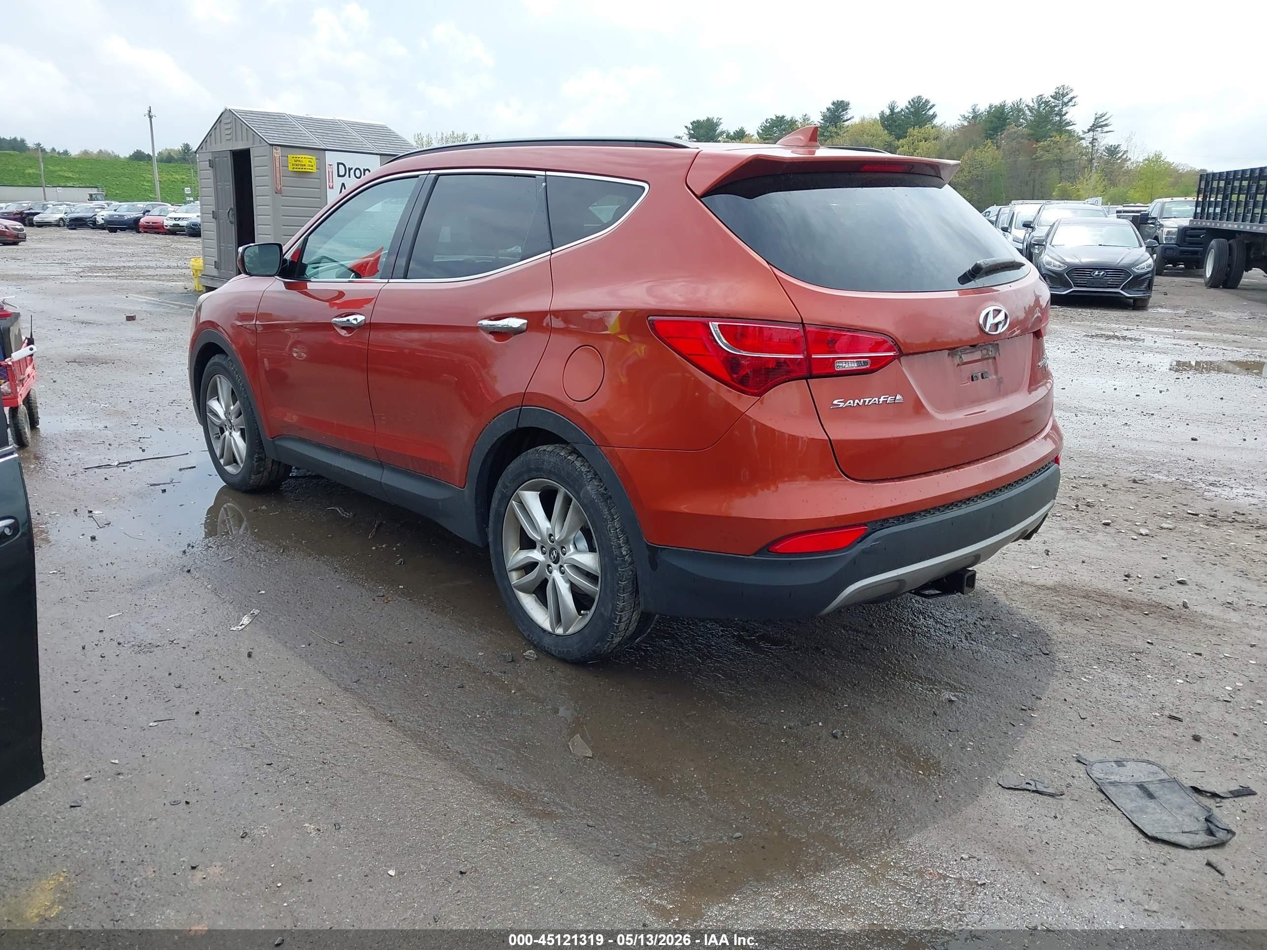 2013 Hyundai Santa Fe Sport 2.0t Orange vin: 5XYZUDLA2DG077010