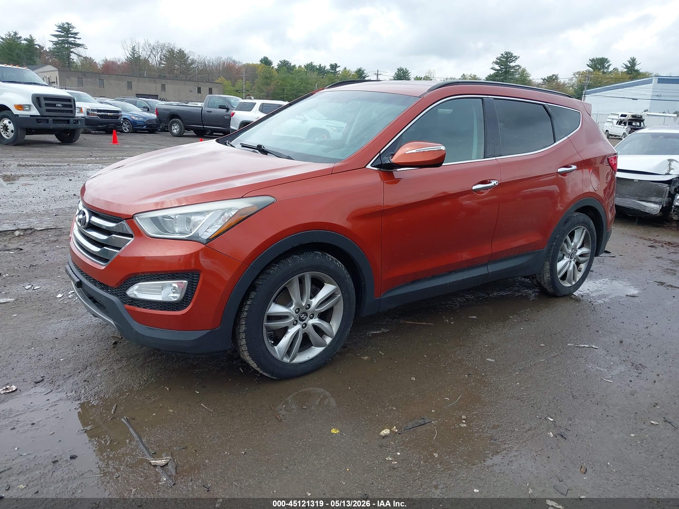 2013 Hyundai Santa Fe Sport 2.0t Orange vin: 5XYZUDLA2DG077010