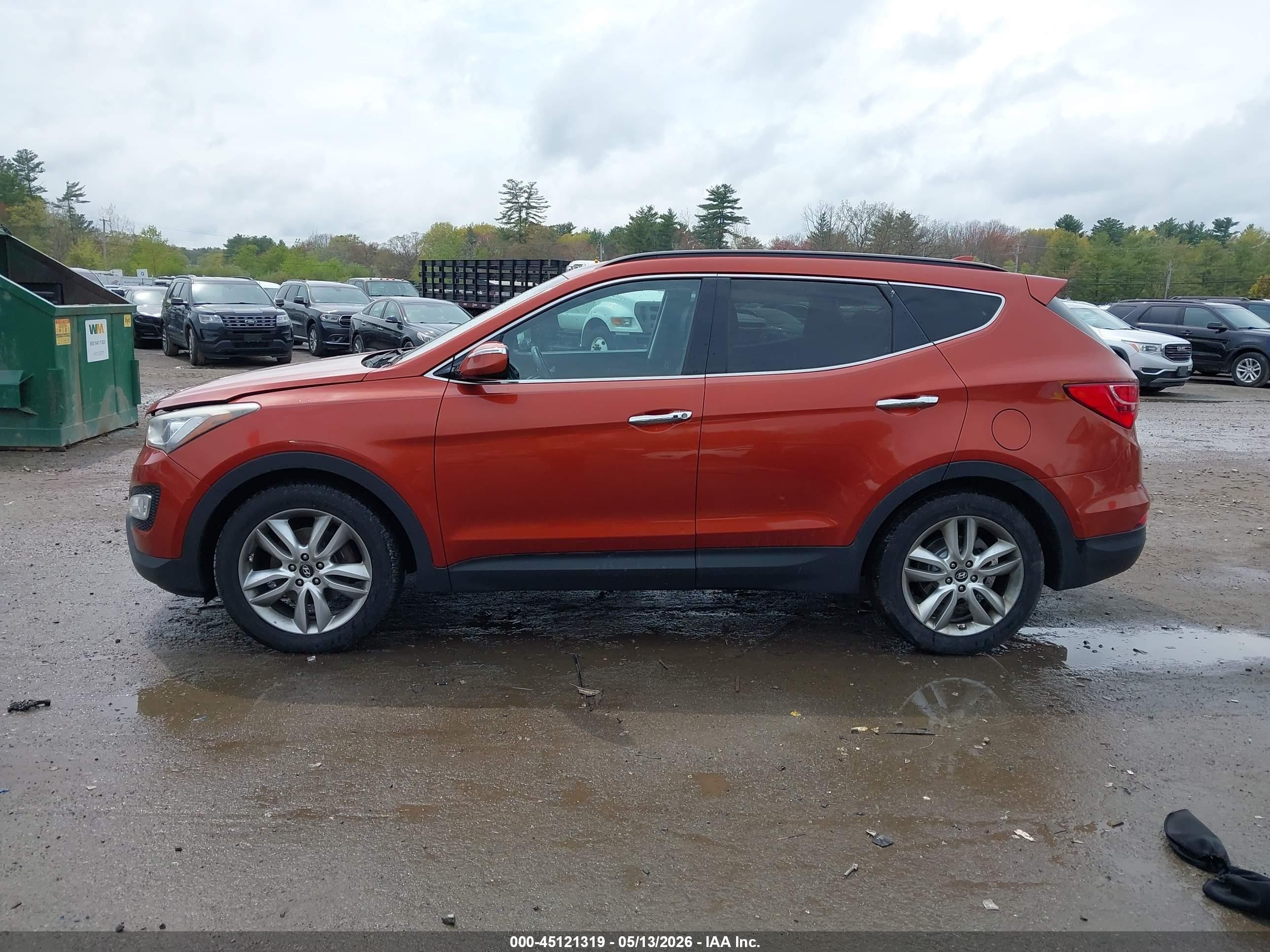 2013 Hyundai Santa Fe Sport 2.0t Orange vin: 5XYZUDLA2DG077010