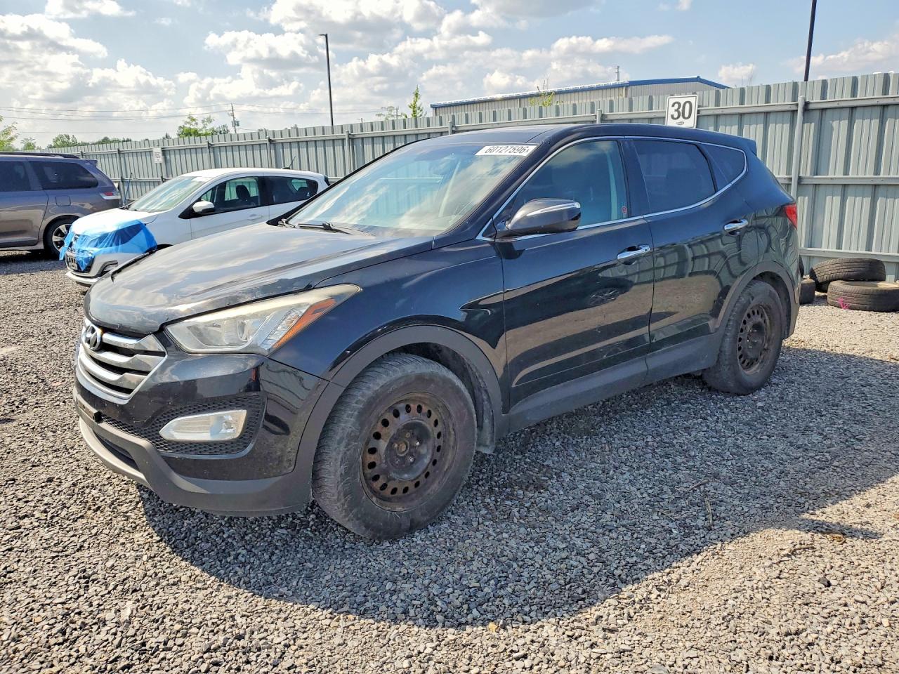 2013 Hyundai Santa Fe Sport 2.0t Black vin: 5XYZUDLA2DG086760