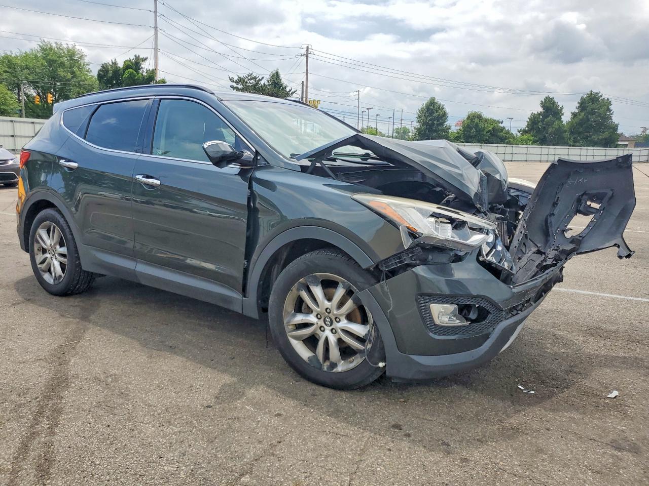 2013 Hyundai Santa Fe Sport 2.0t Gray vin: 5XYZUDLA2DG095376
