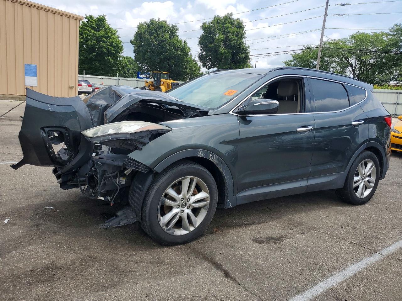 2013 Hyundai Santa Fe Sport 2.0t Gray vin: 5XYZUDLA2DG095376