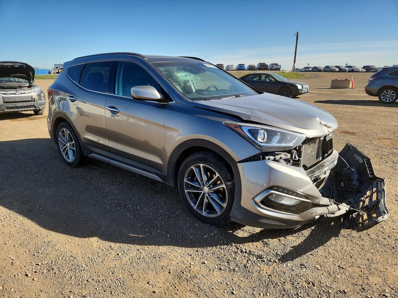 2017 Hyundai Santa Fe Sport 2.0t Серый vin: 5XYZUDLA2HG482659