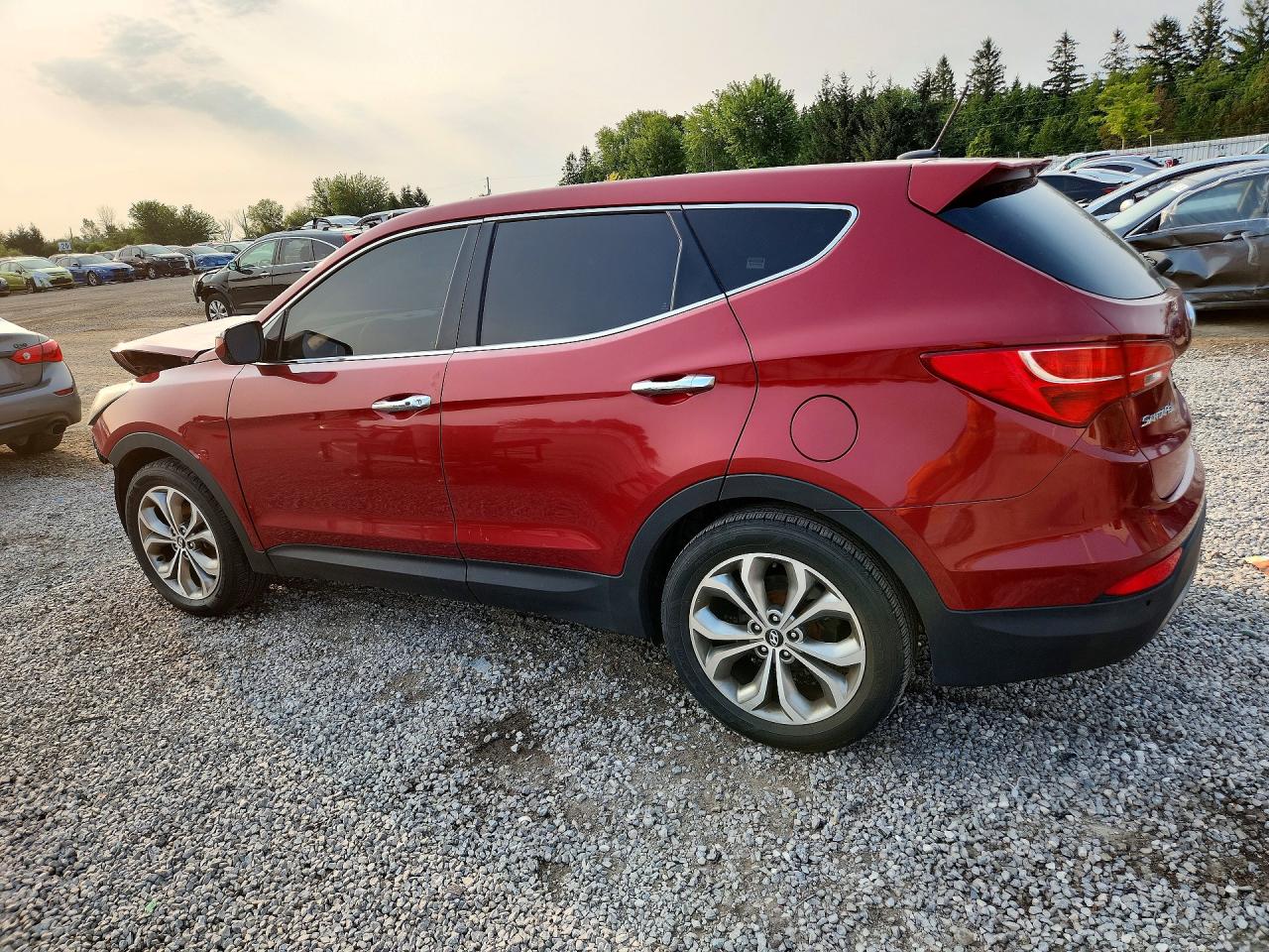 2013 Hyundai Santa Fe Sport 2.0t Red vin: 5XYZUDLA3DG018337